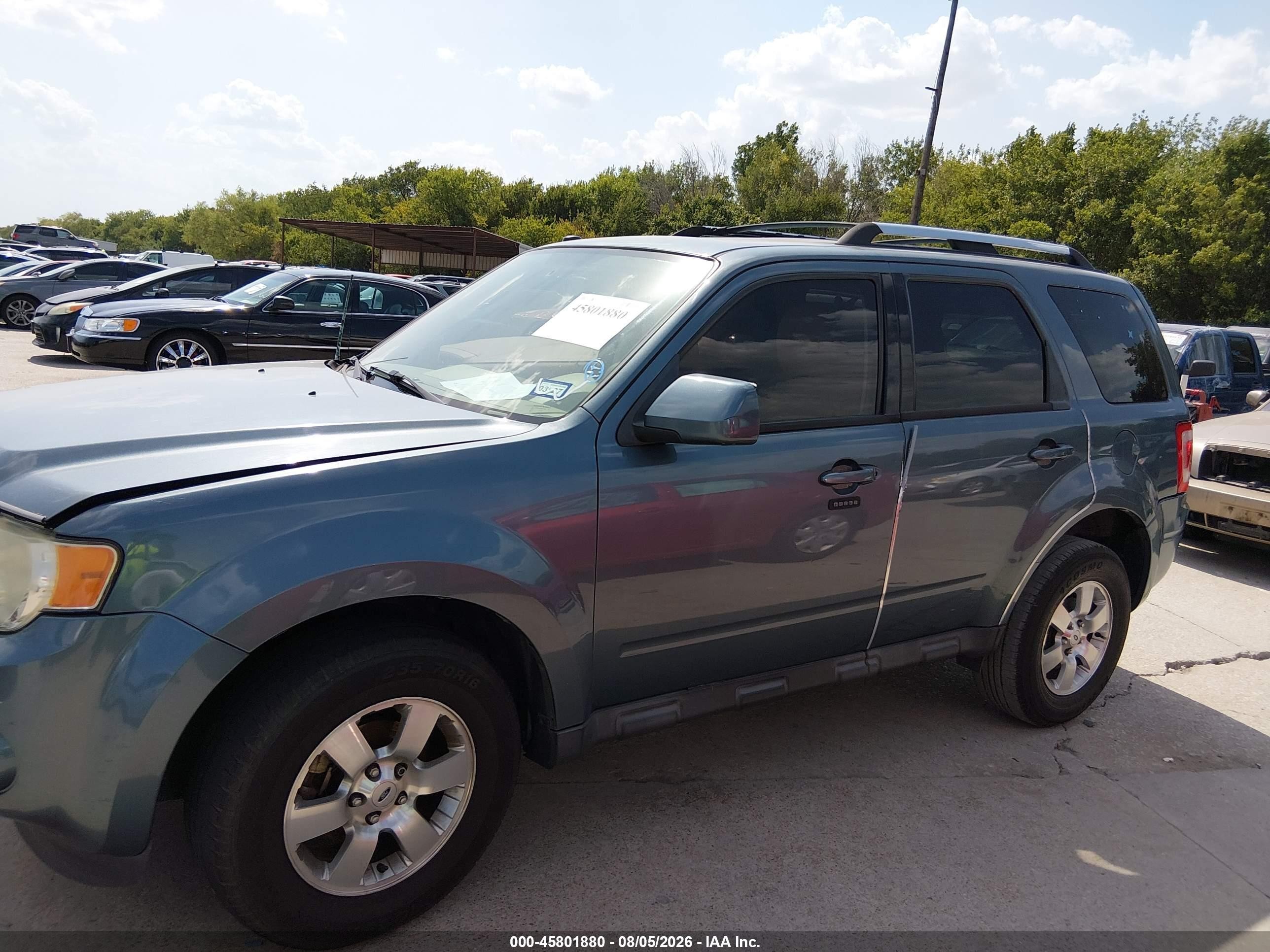 2012 Ford Escape Limited Green vin: 1FMCU0E72CKB83168