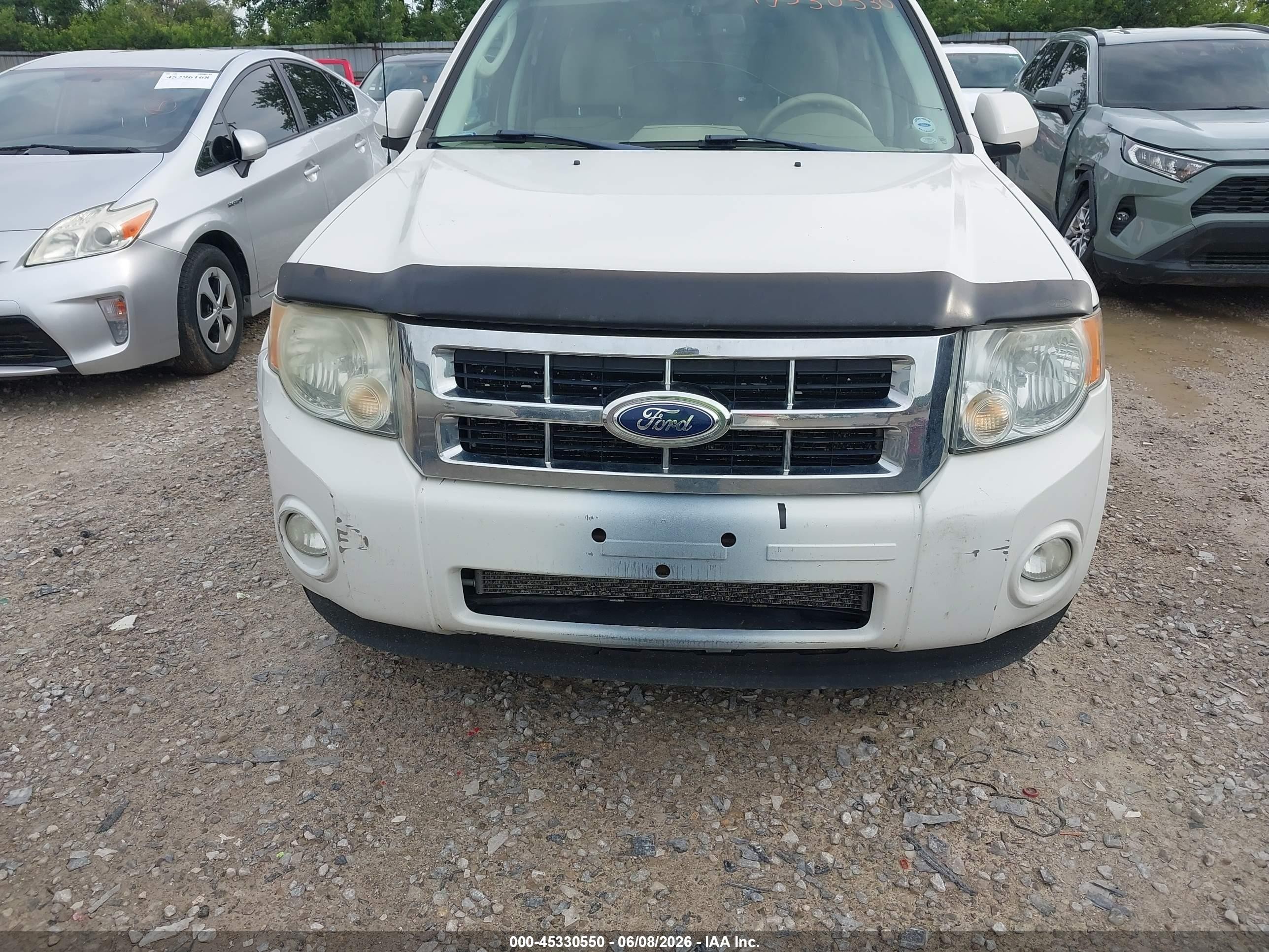 2011 Ford Escape Limited White vin: 1FMCU0E73BKB02497