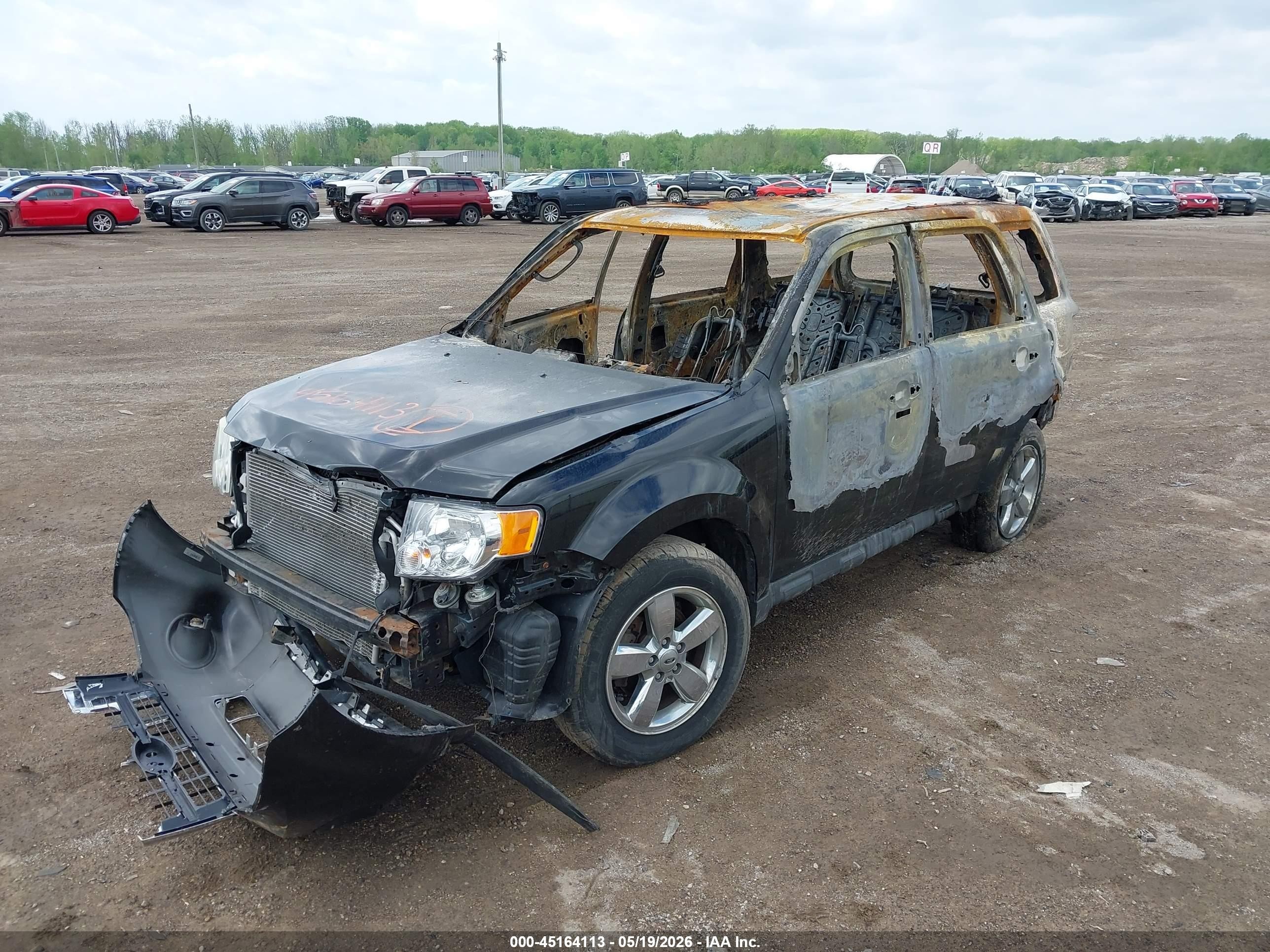 2012 Ford Escape Limited Black vin: 1FMCU0E73CKA21775