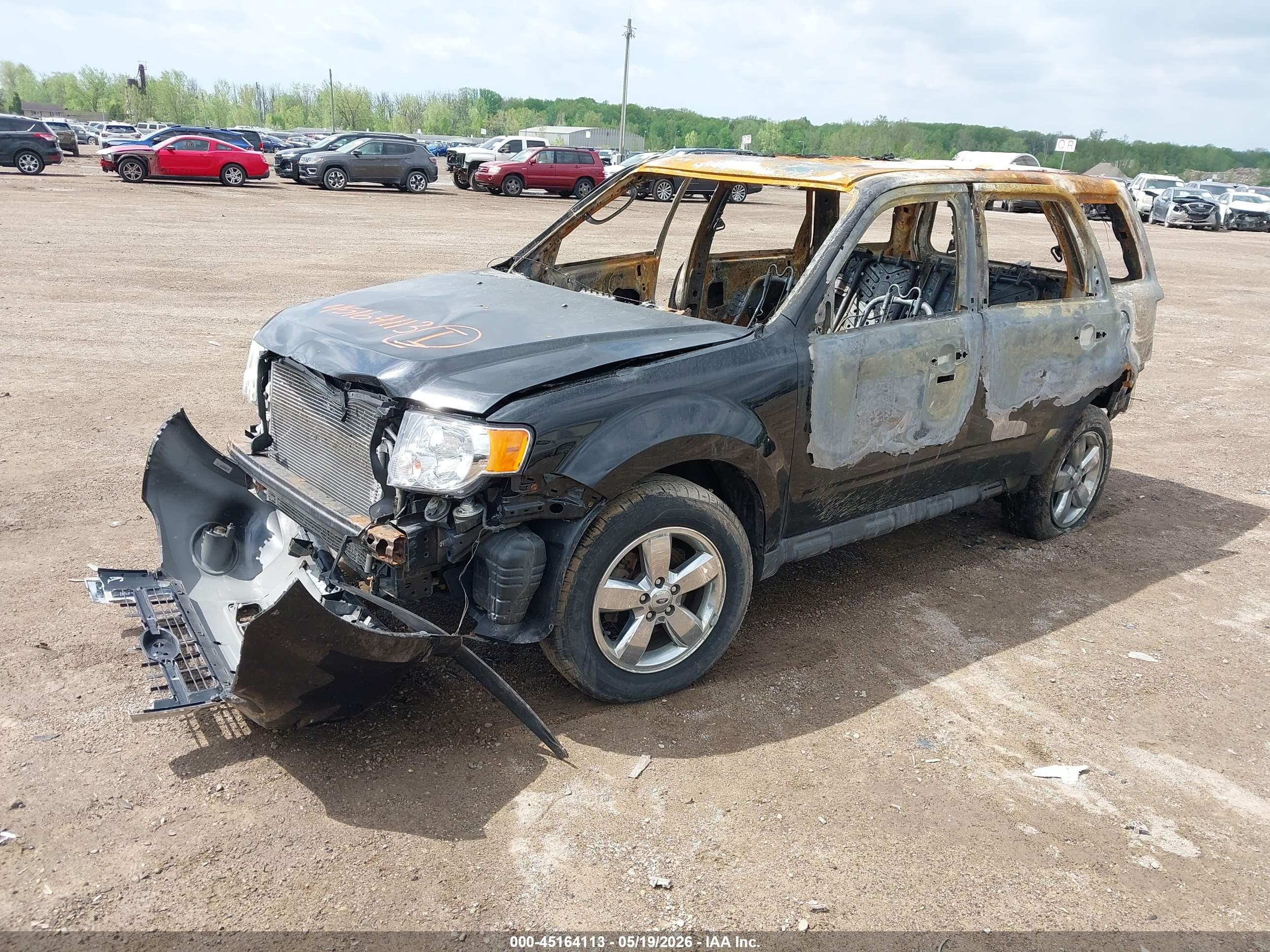 2012 Ford Escape Limited Black vin: 1FMCU0E73CKA21775