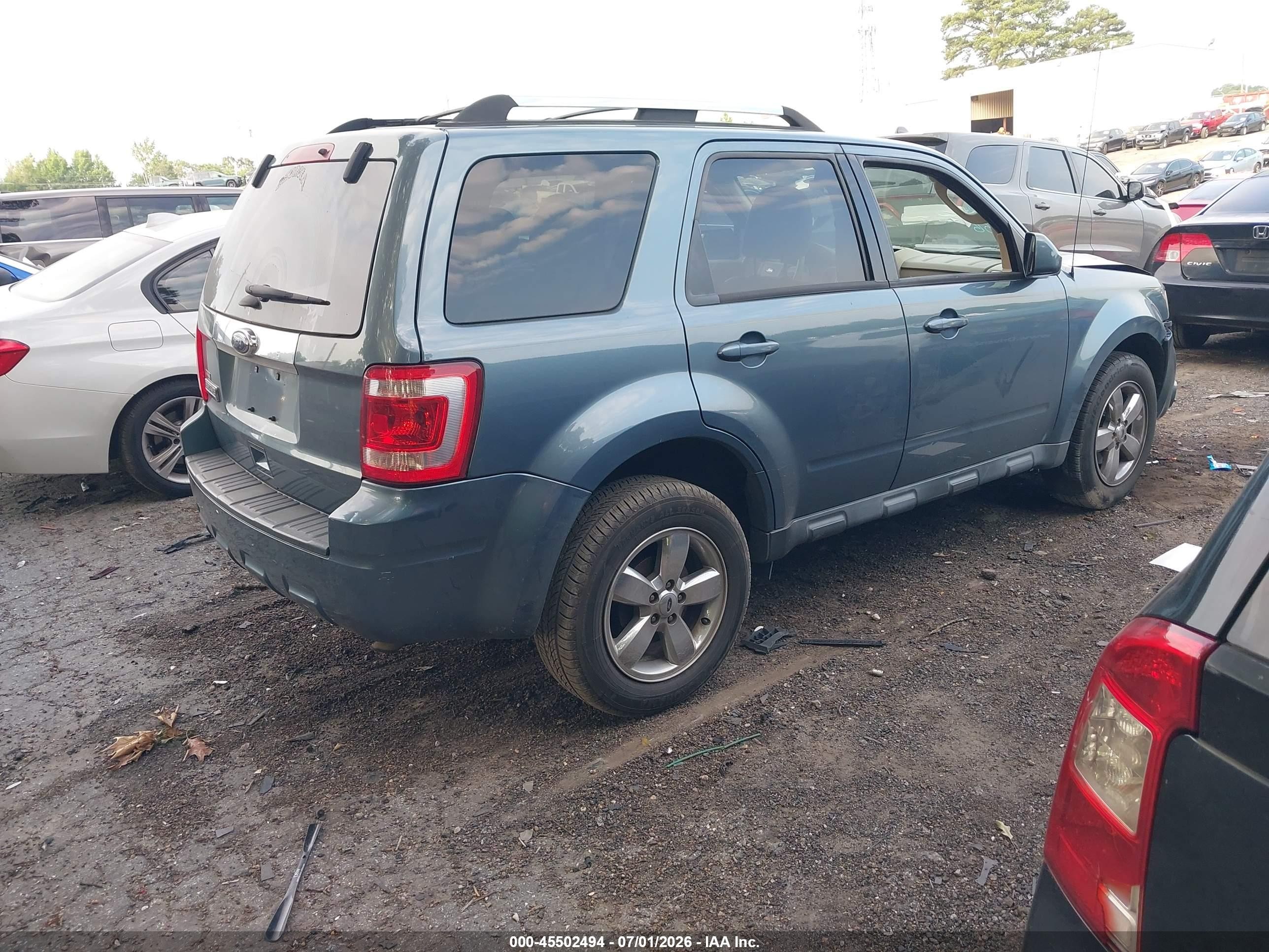 2012 Ford Escape Limited Blue vin: 1FMCU0E73CKB49515