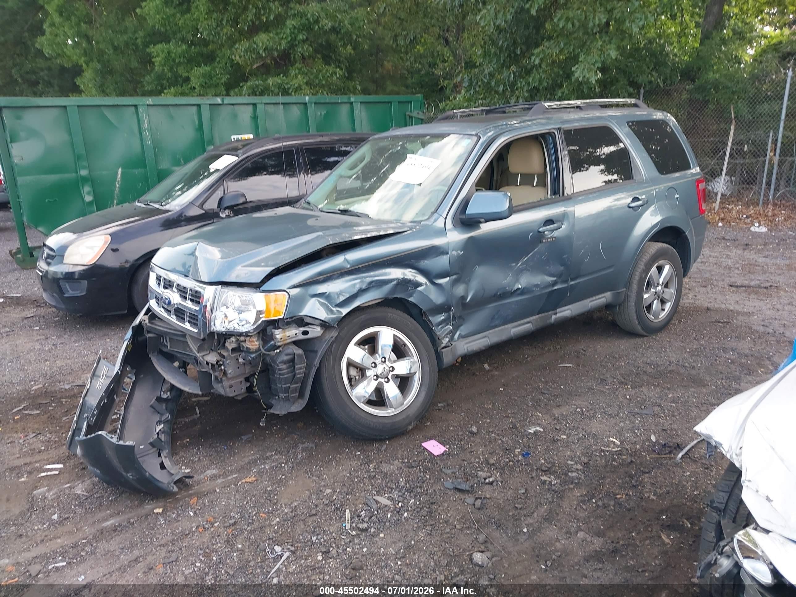 2012 Ford Escape Limited Blue vin: 1FMCU0E73CKB49515