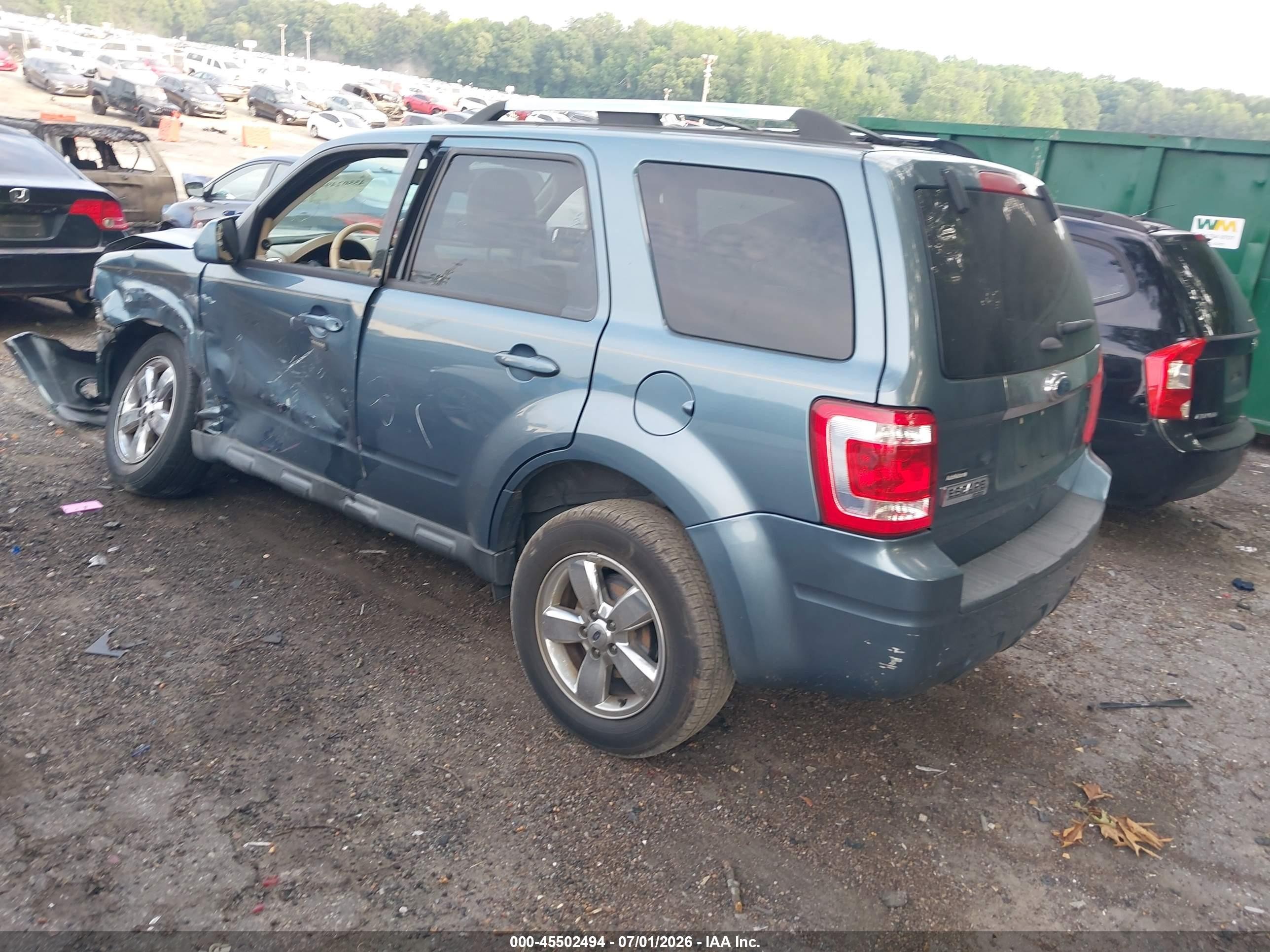 2012 Ford Escape Limited Blue vin: 1FMCU0E73CKB49515