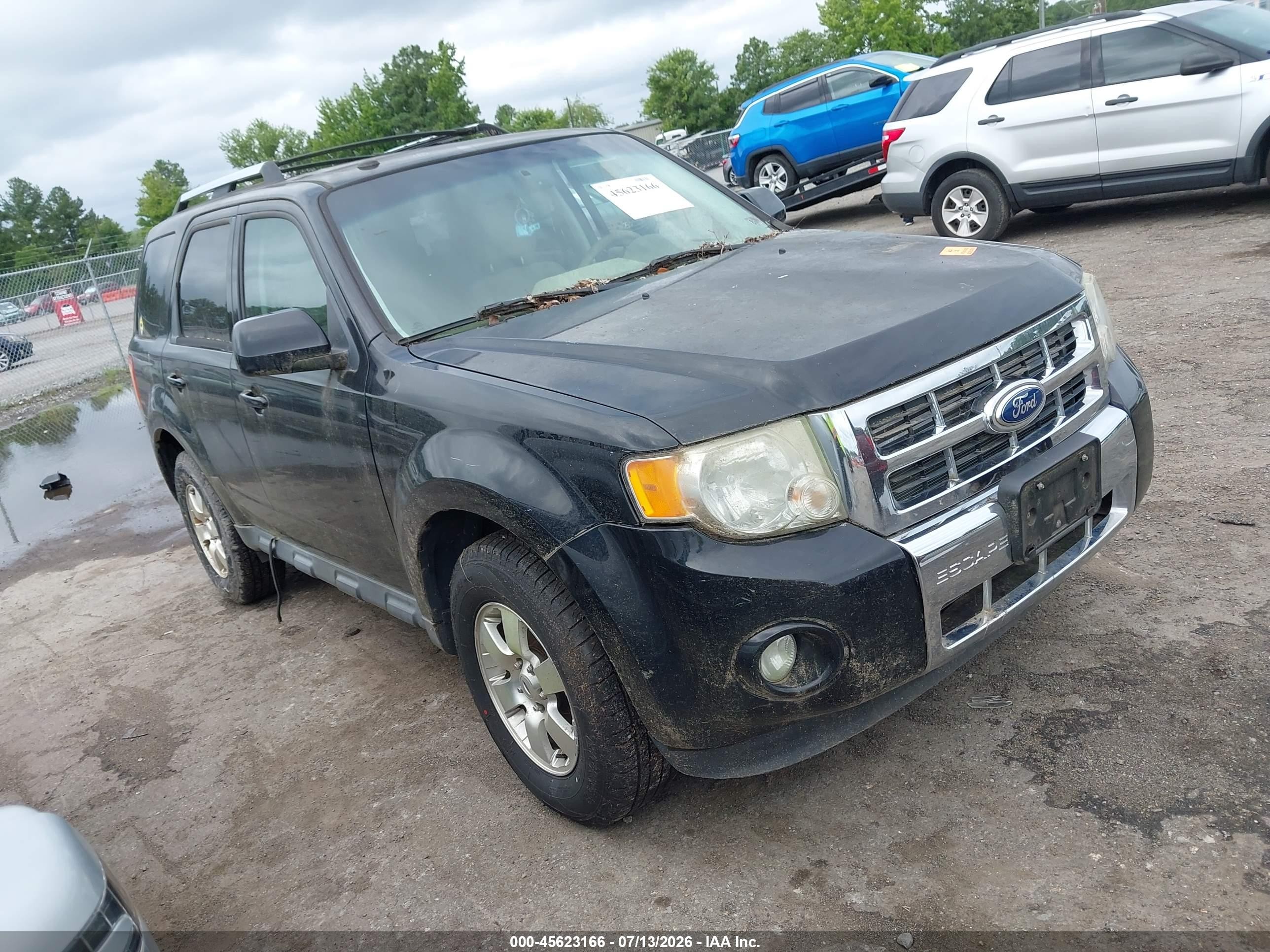 2012 Ford Escape Limited Black vin: 1FMCU0E73CKB82983