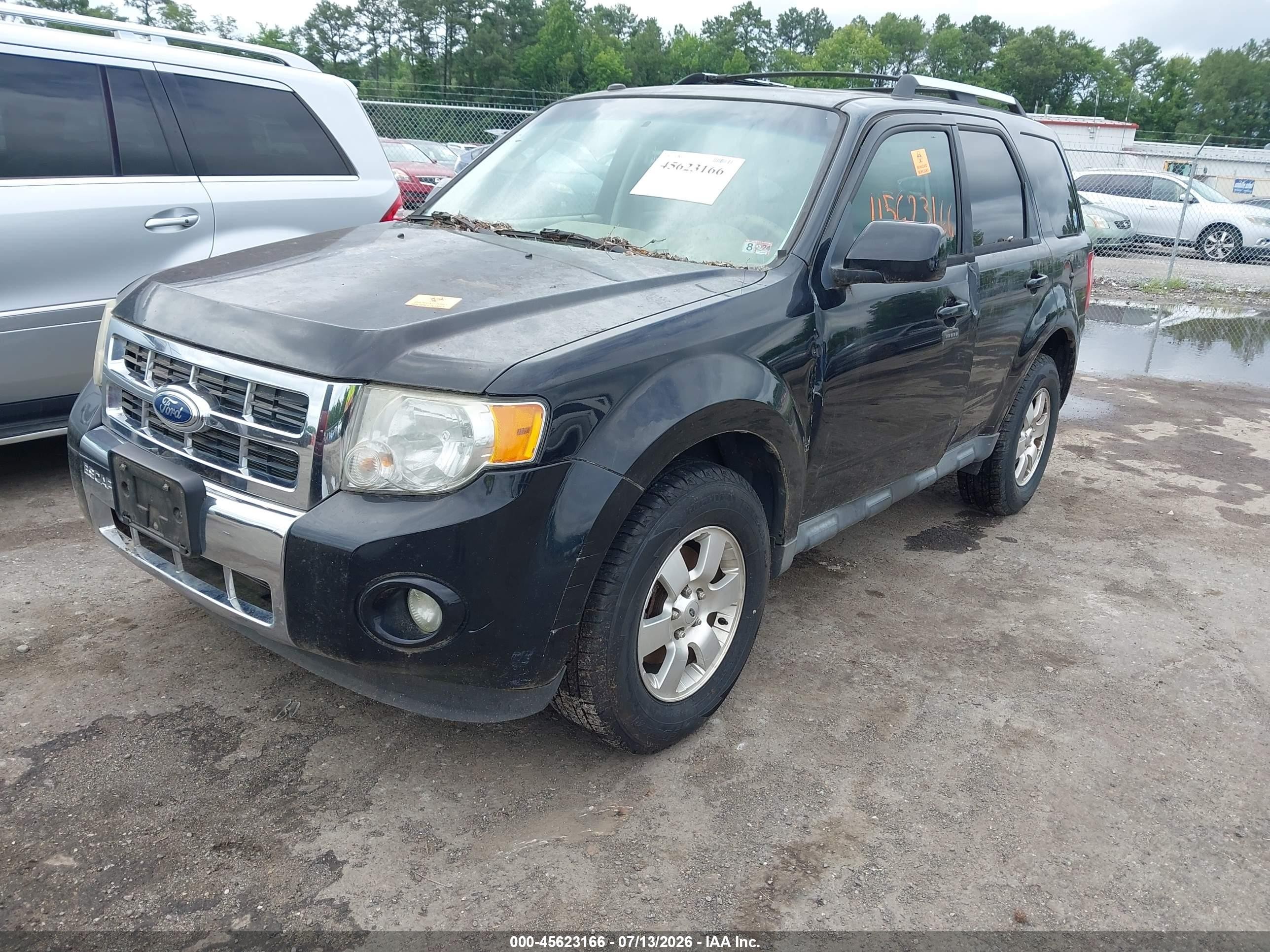 2012 Ford Escape Limited Black vin: 1FMCU0E73CKB82983