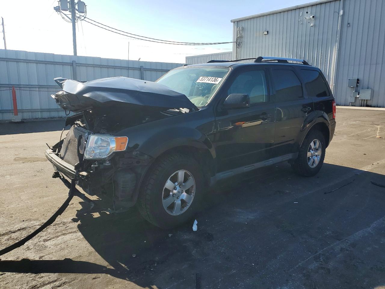 2012 Ford Escape Limited Black vin: 1FMCU0E73CKB83194