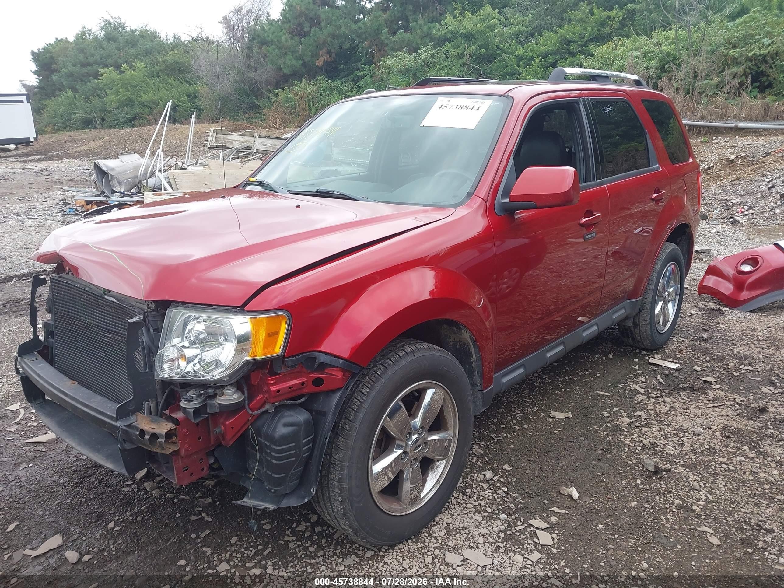 2012 Ford Escape Limited Красный vin: 1FMCU0E73CKC41725
