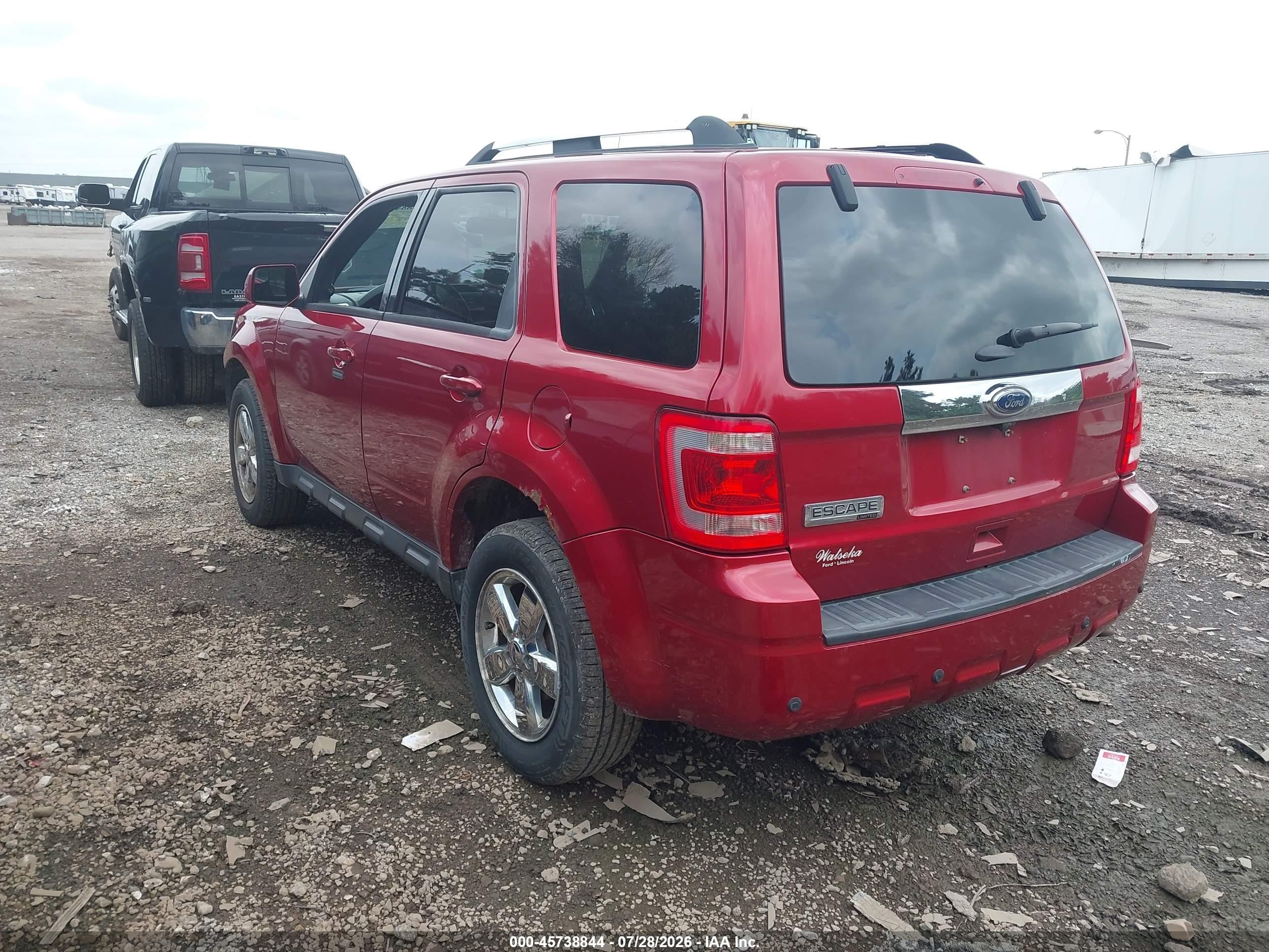 2012 Ford Escape Limited Красный vin: 1FMCU0E73CKC41725