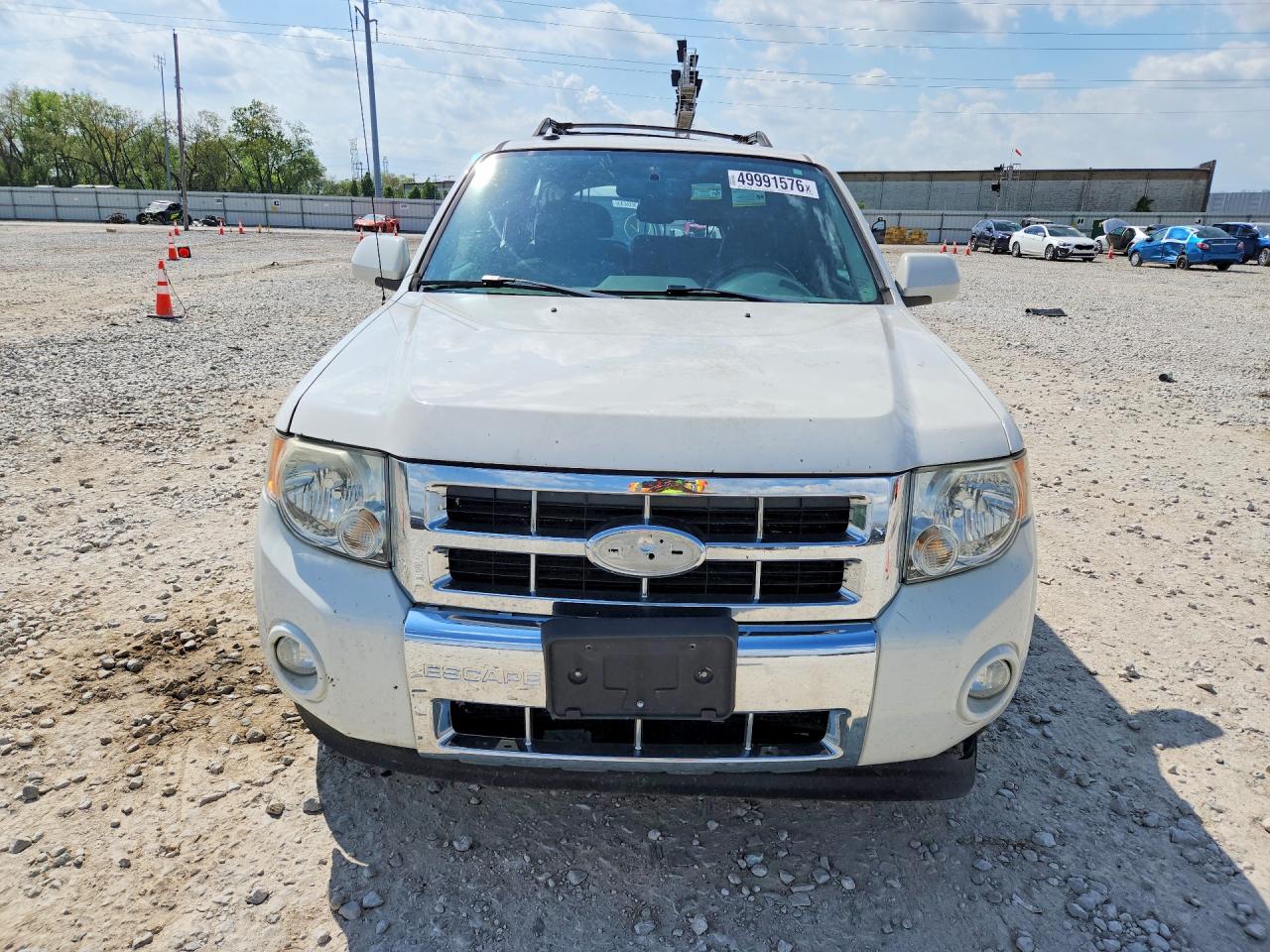 2012 Ford Escape Limited White vin: 1FMCU0E73CKC77740