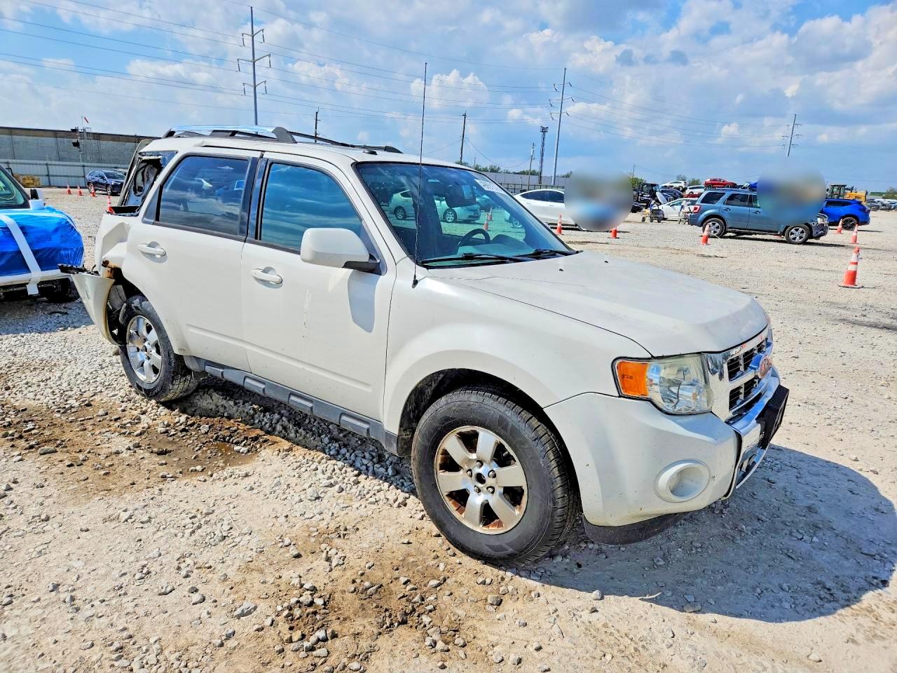 2012 Ford Escape Limited White vin: 1FMCU0E73CKC77740