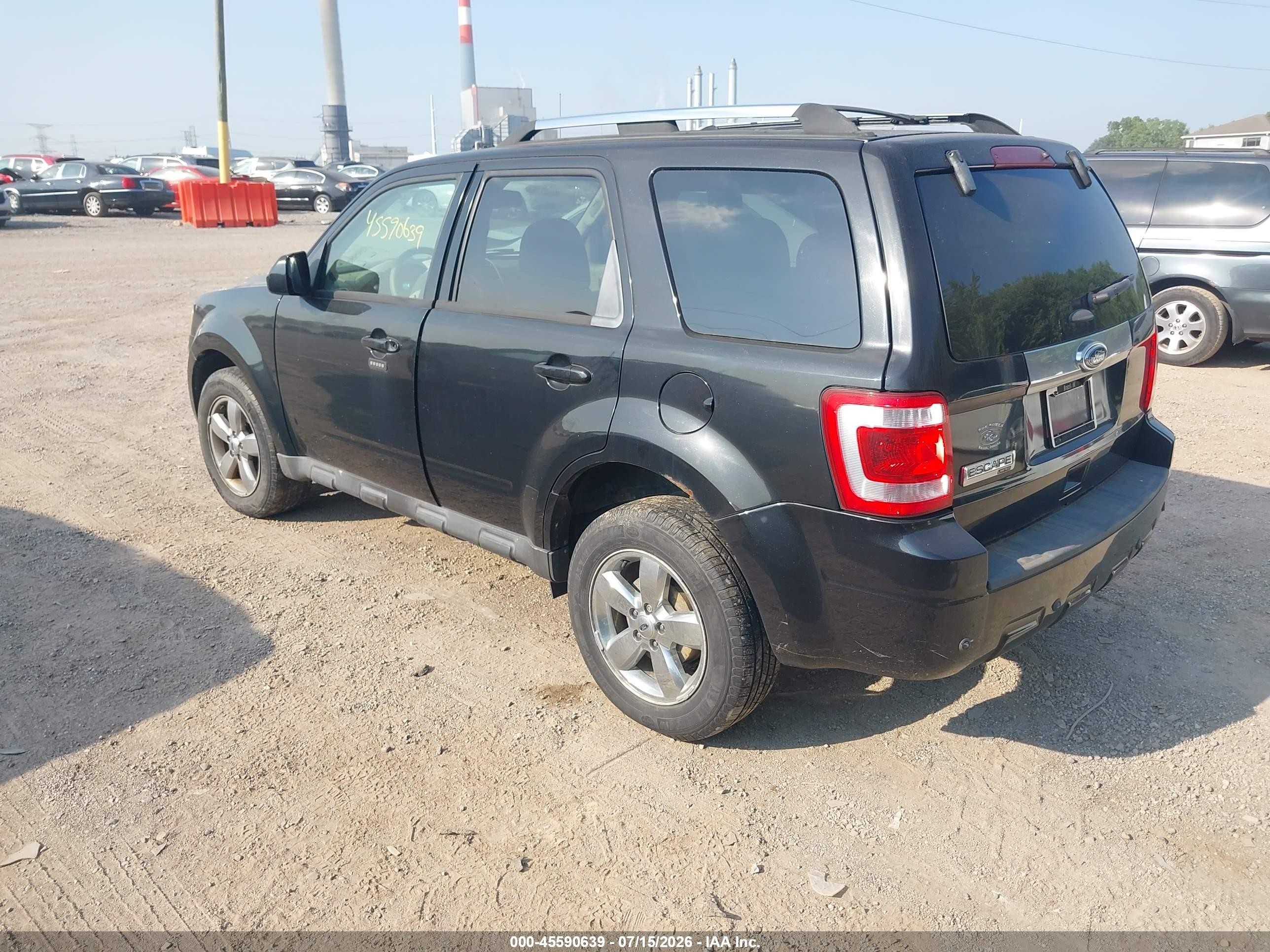 2011 Ford Escape Limited Черный vin: 1FMCU0E74BKA92093