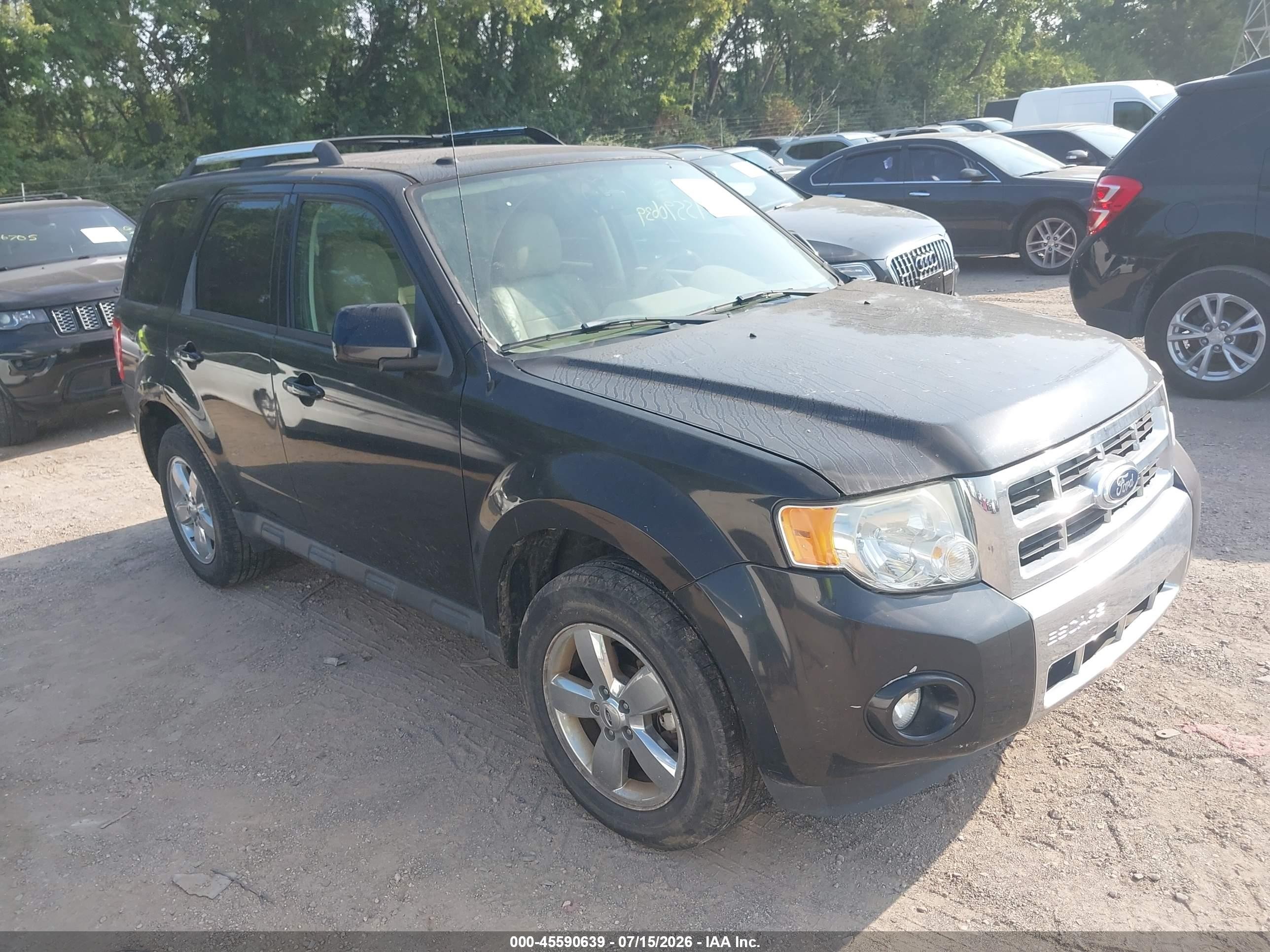 2011 Ford Escape Limited Черный vin: 1FMCU0E74BKA92093