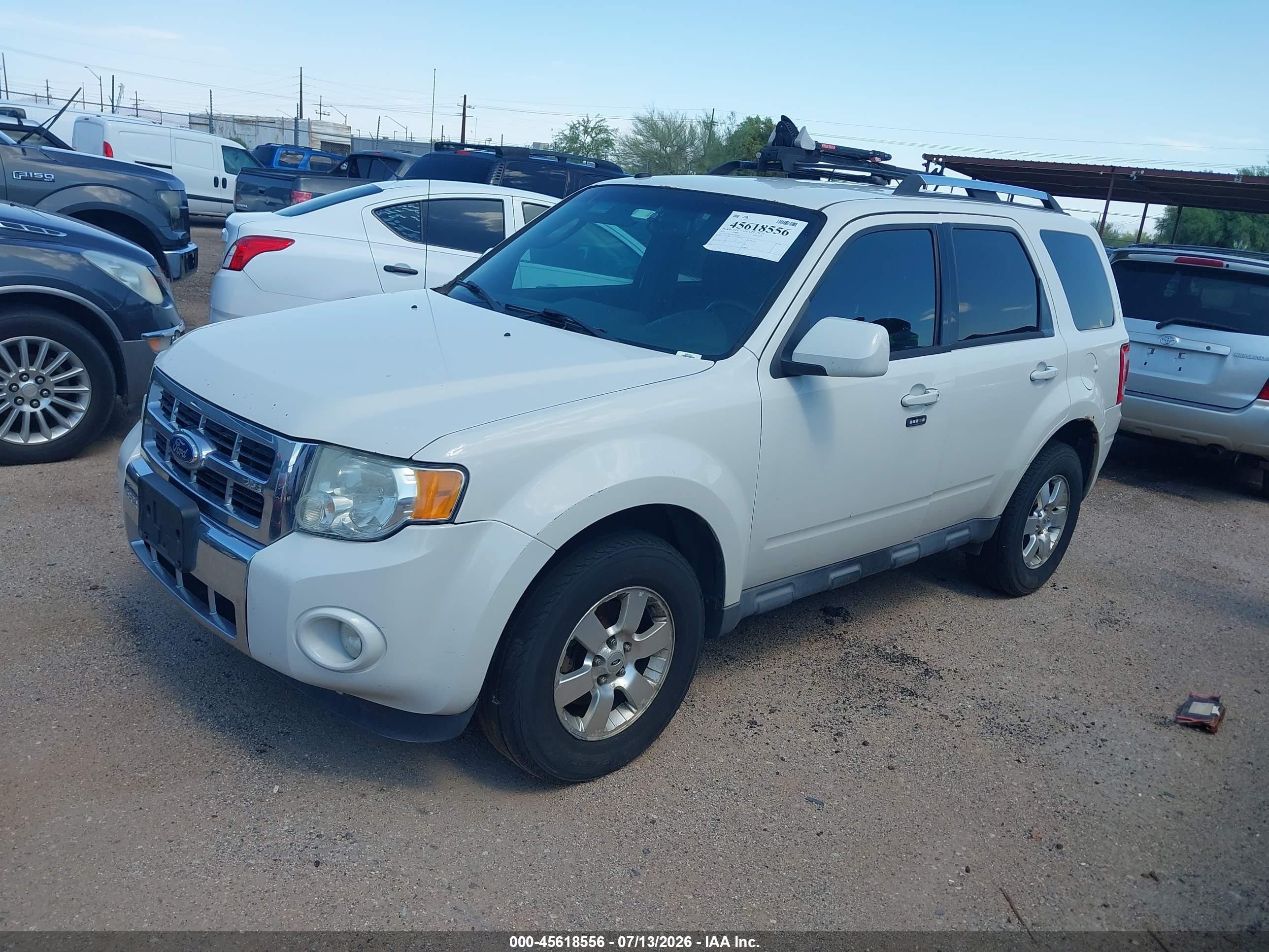 2011 Ford Escape Limited White vin: 1FMCU0E75BKB81848