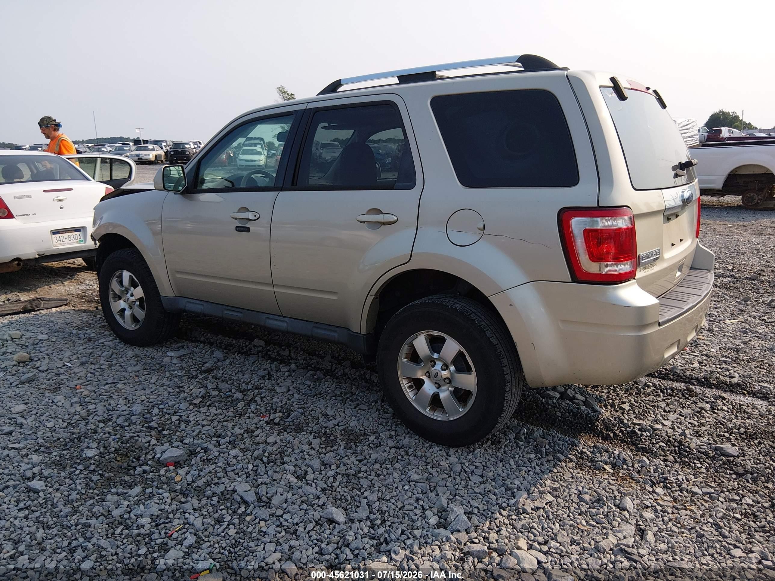 2012 Ford Escape Limited Золотой vin: 1FMCU0E75CKC37191