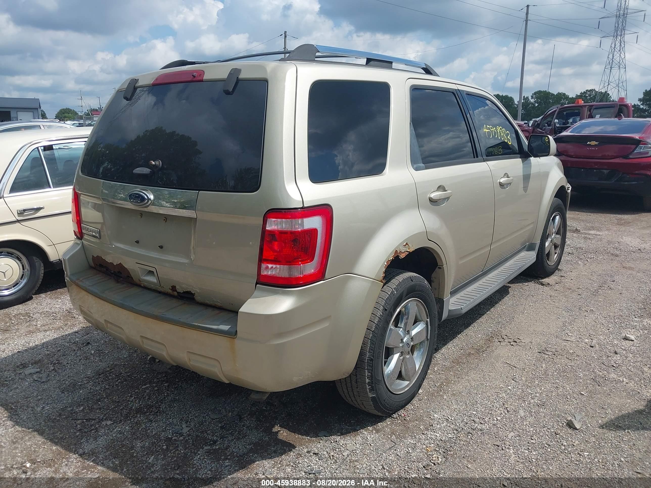 2011 Ford Escape Limited Champagne vin: 1FMCU0E77BKA97546