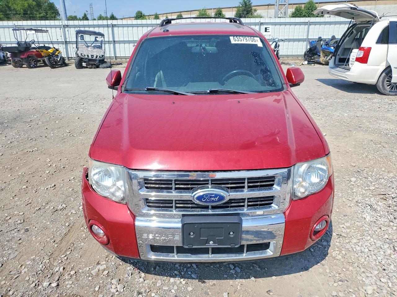 2011 Ford Escape Limited Red vin: 1FMCU0E77BKB32974