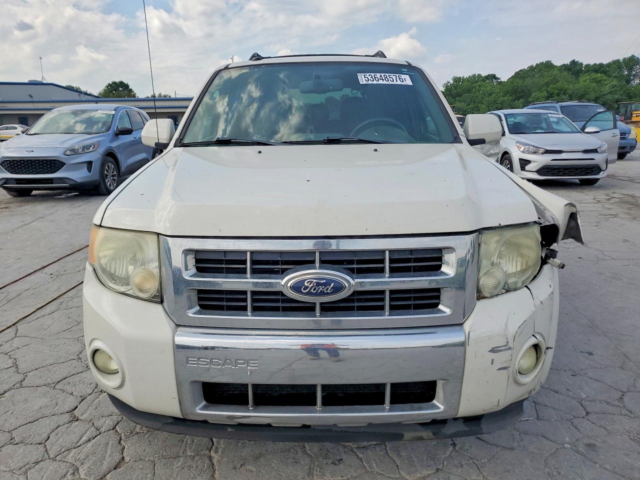 2012 Ford Escape Limited White vin: 1FMCU0E77CKB11205