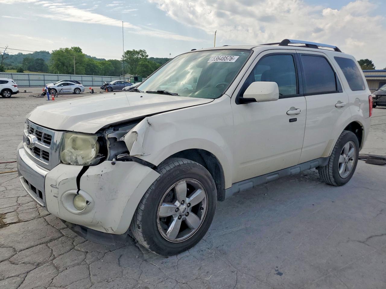 2012 Ford Escape Limited White vin: 1FMCU0E77CKB11205