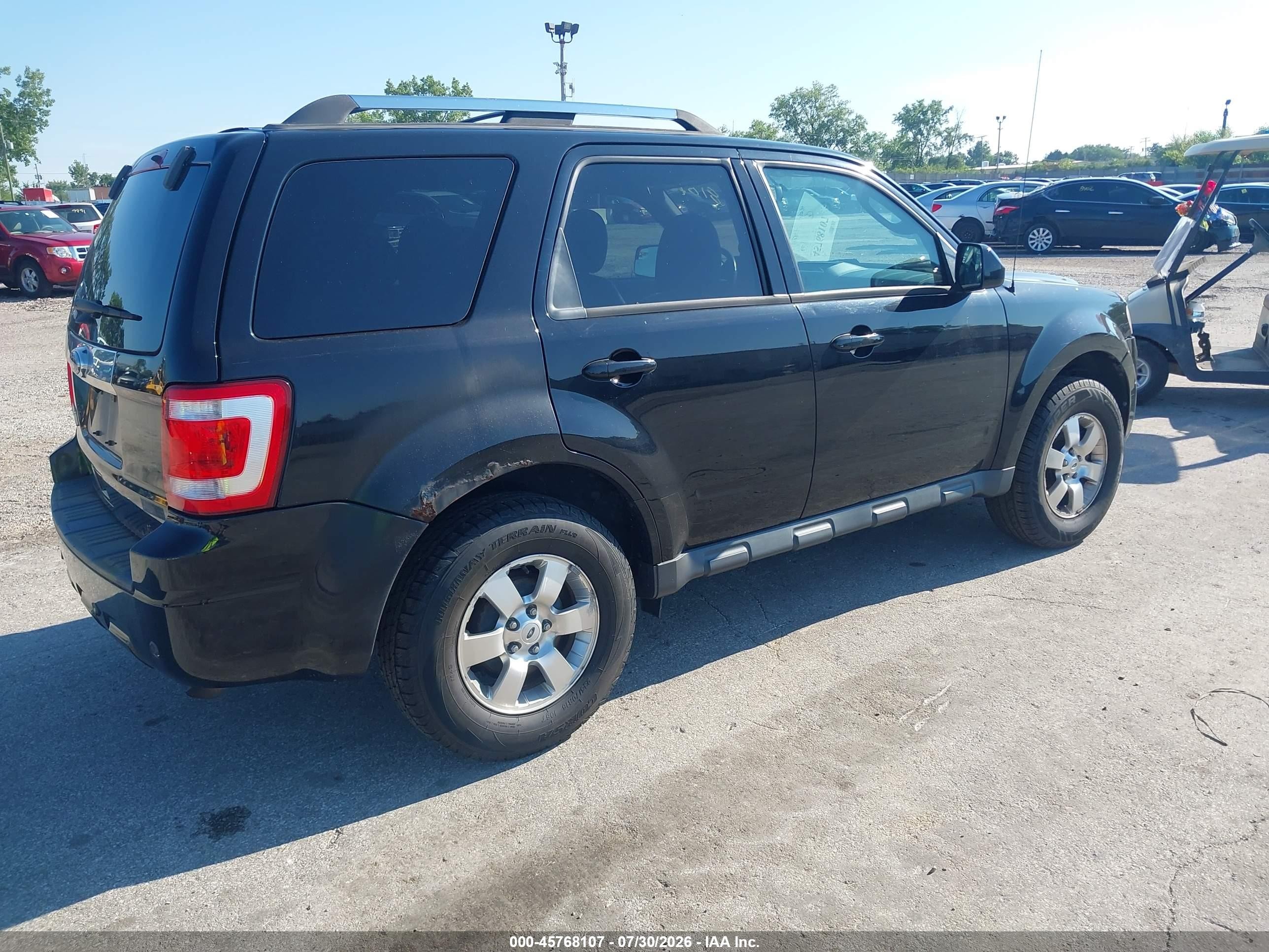 2012 Ford Escape Limited Black vin: 1FMCU0E77CKC05312