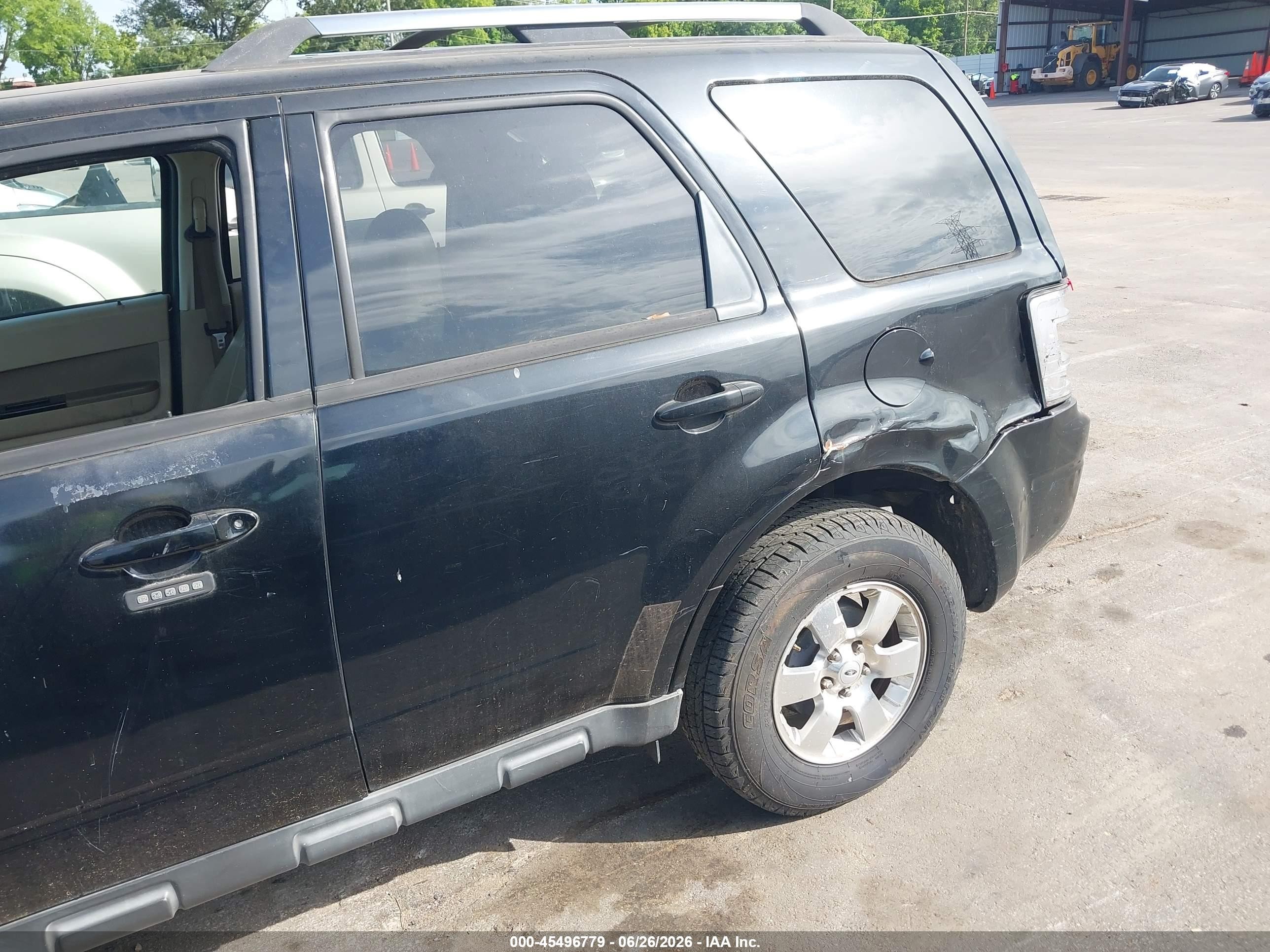 2012 Ford Escape Limited Black vin: 1FMCU0E78CKB06806