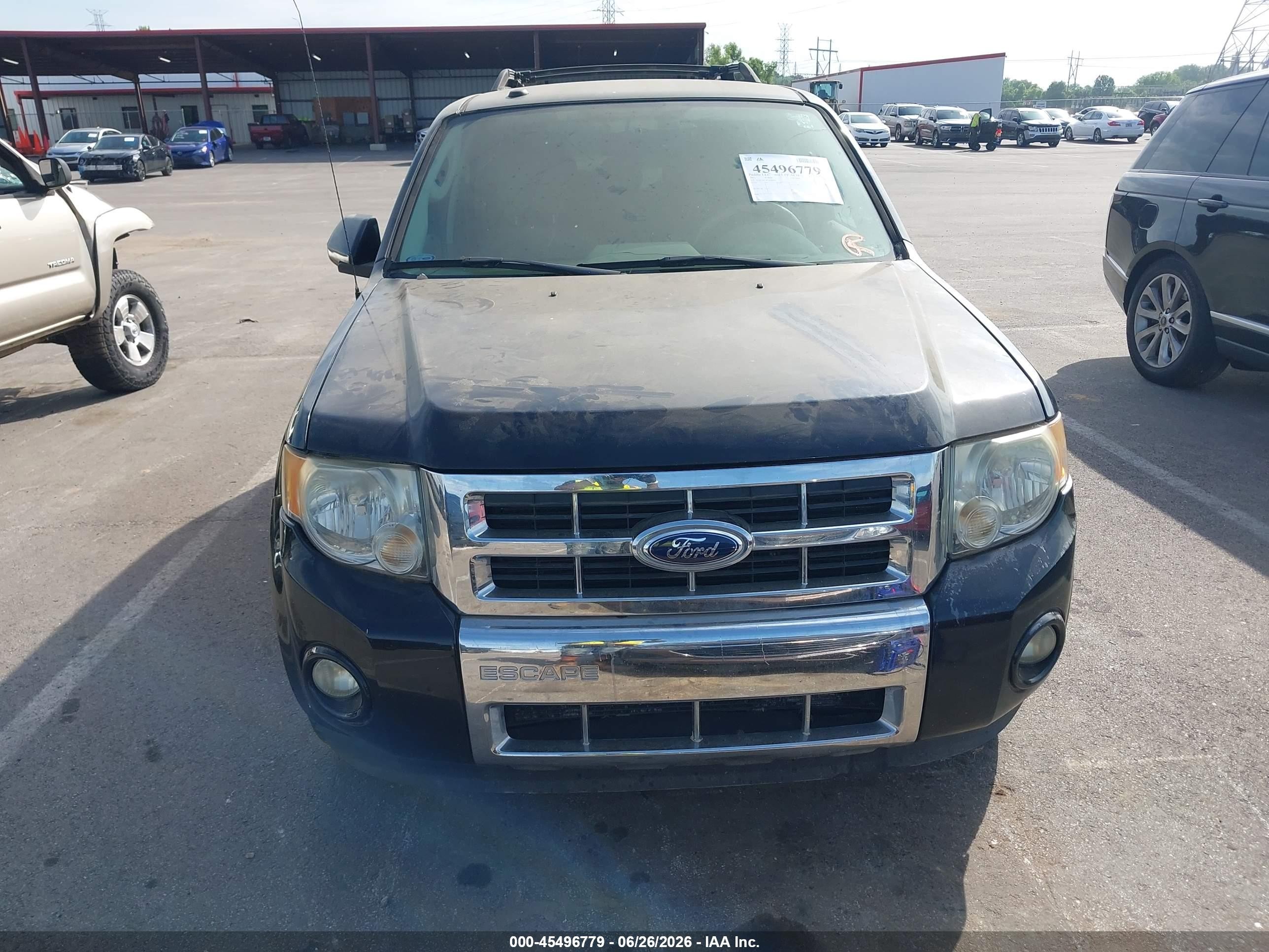 2012 Ford Escape Limited Black vin: 1FMCU0E78CKB06806