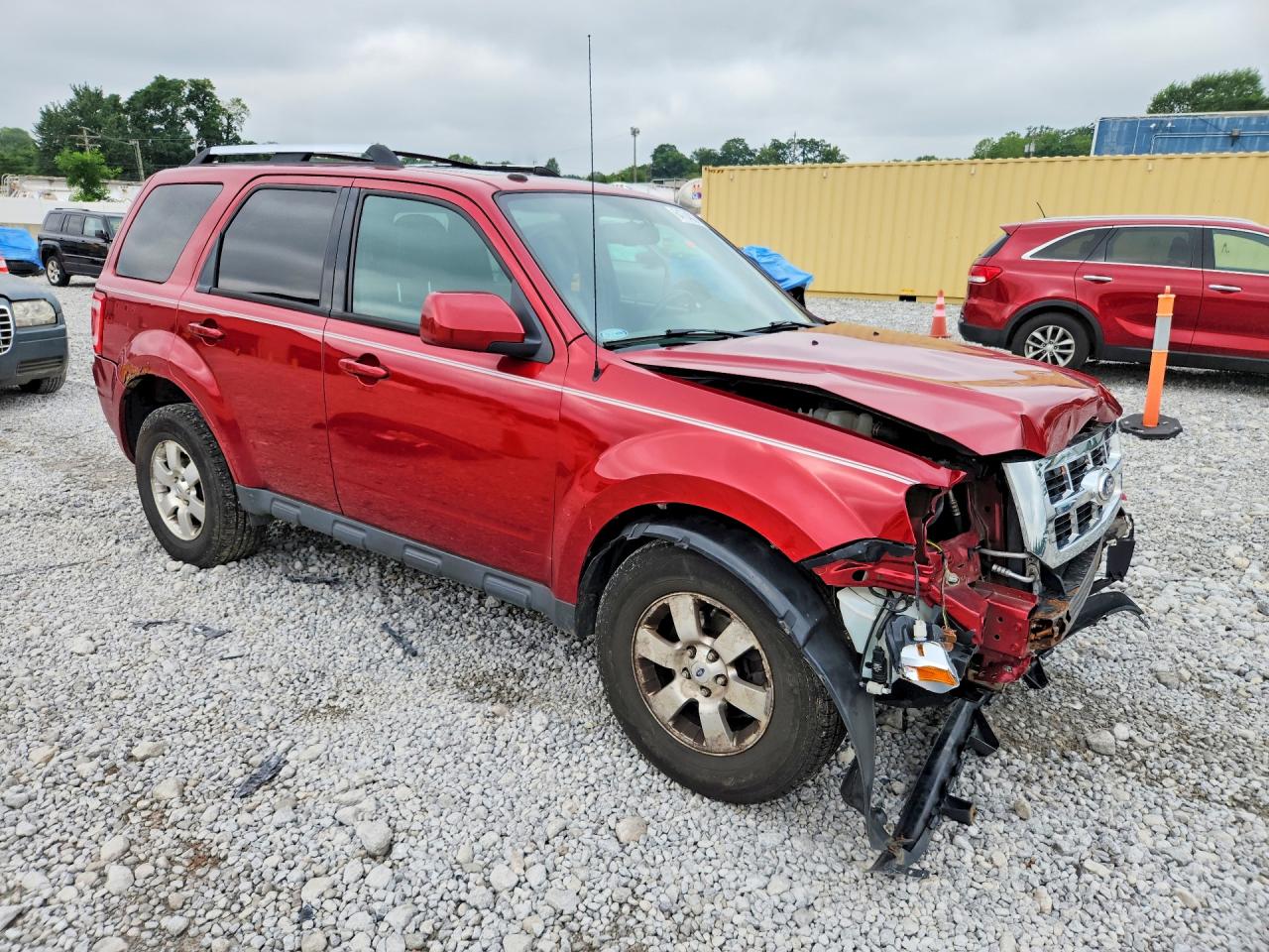 2012 Ford Escape Limited Red vin: 1FMCU0E78CKC28808