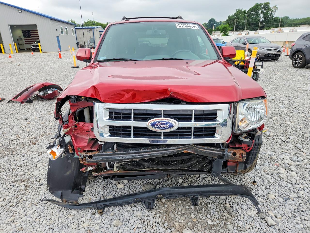 2012 Ford Escape Limited Red vin: 1FMCU0E78CKC28808