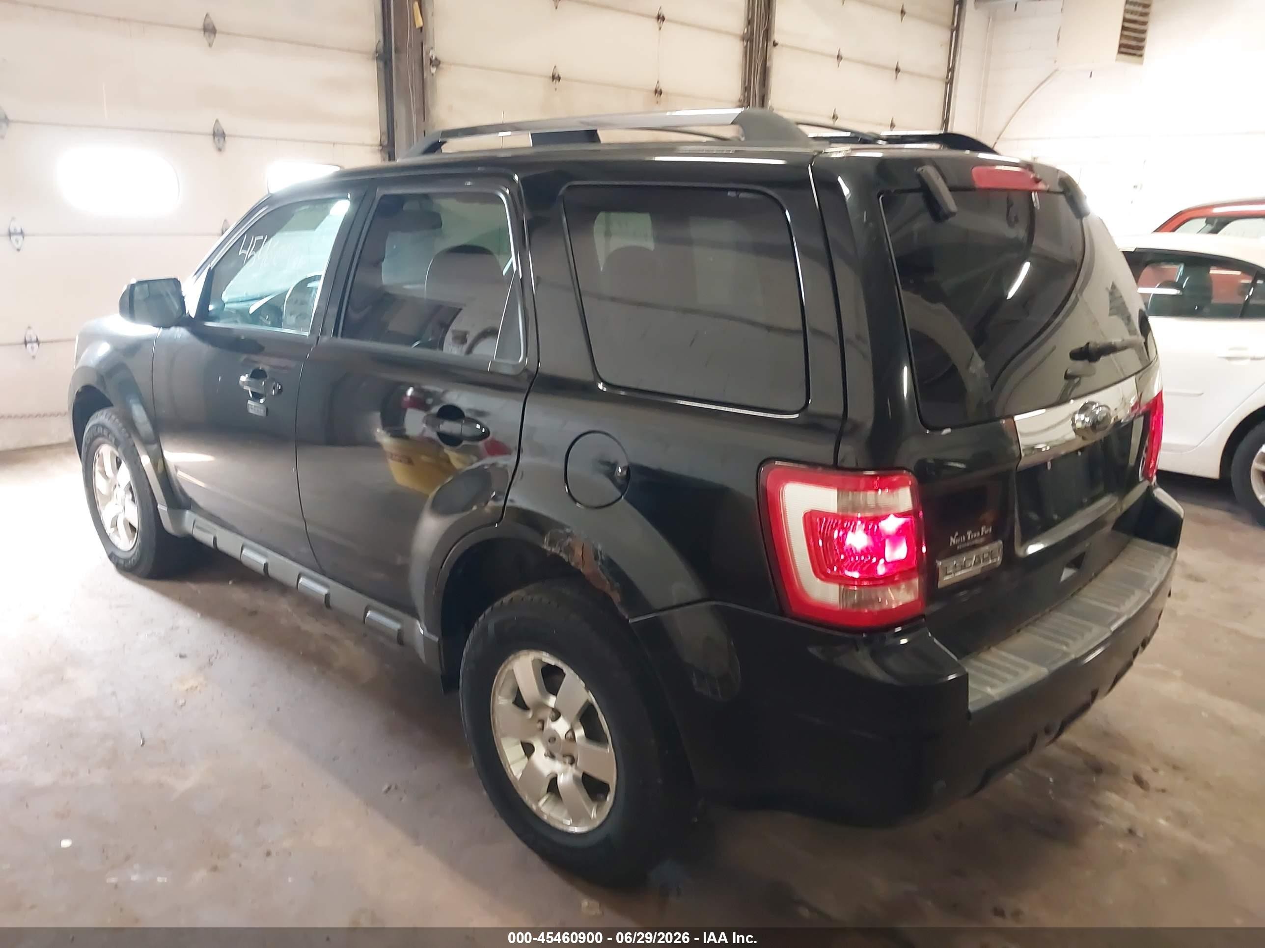 2012 Ford Escape Limited Black vin: 1FMCU0E78CKC84828