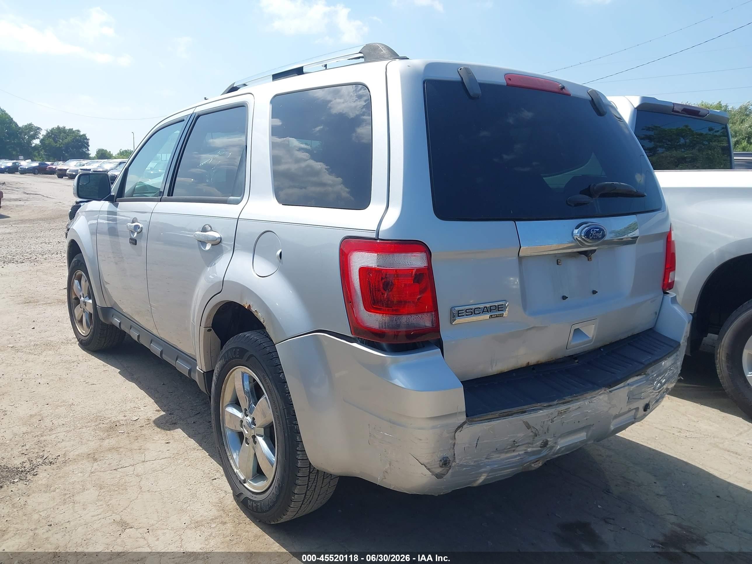 2012 Ford Escape Limited Silver vin: 1FMCU0E79CKB77688