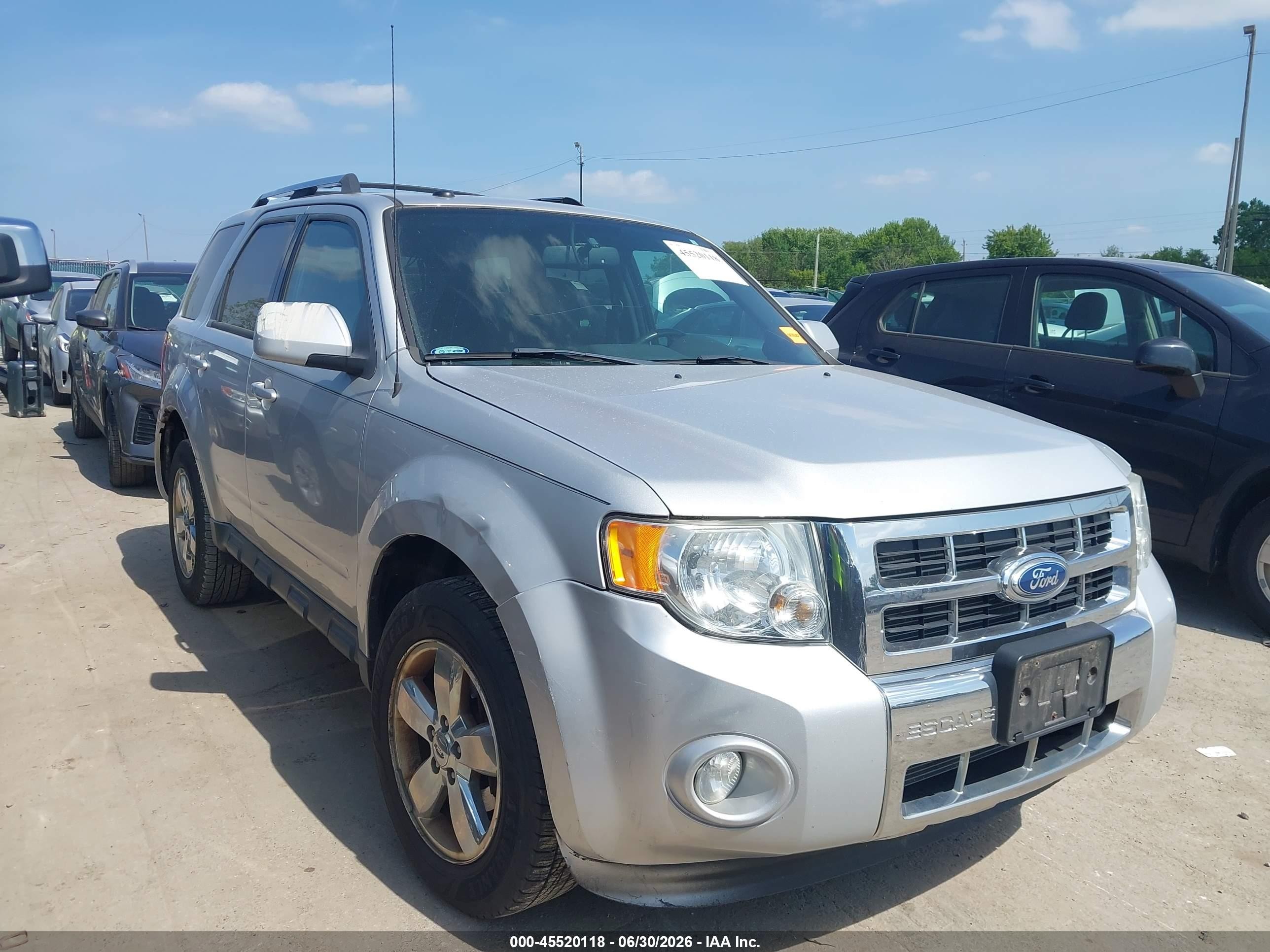 2012 Ford Escape Limited Silver vin: 1FMCU0E79CKB77688