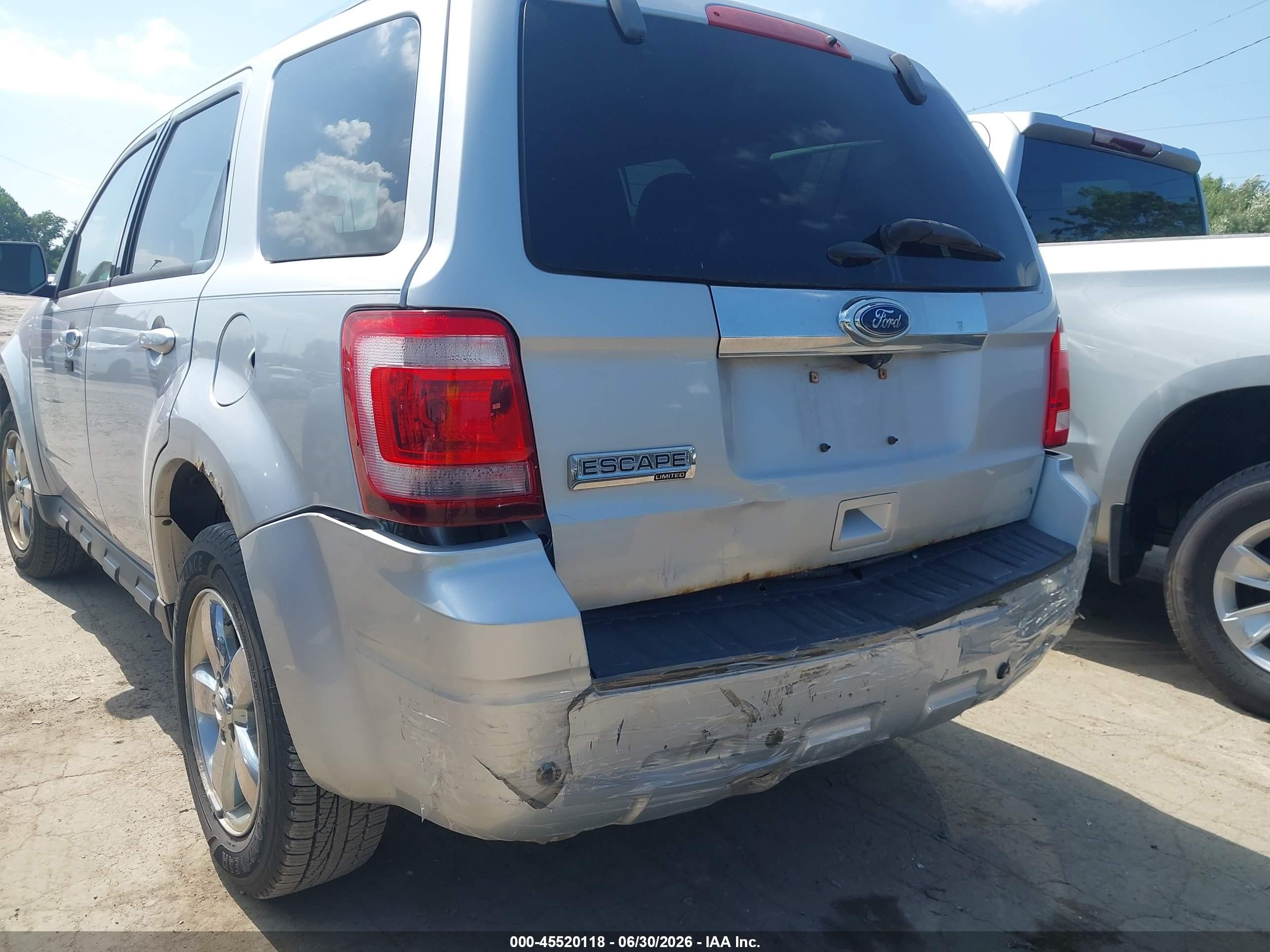 2012 Ford Escape Limited Silver vin: 1FMCU0E79CKB77688