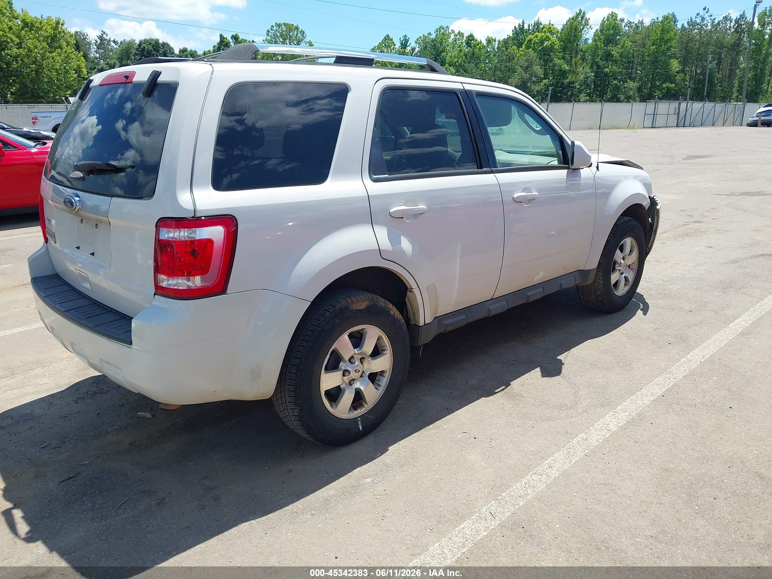 2012 Ford Escape Limited Белый vin: 1FMCU0E79CKC36187
