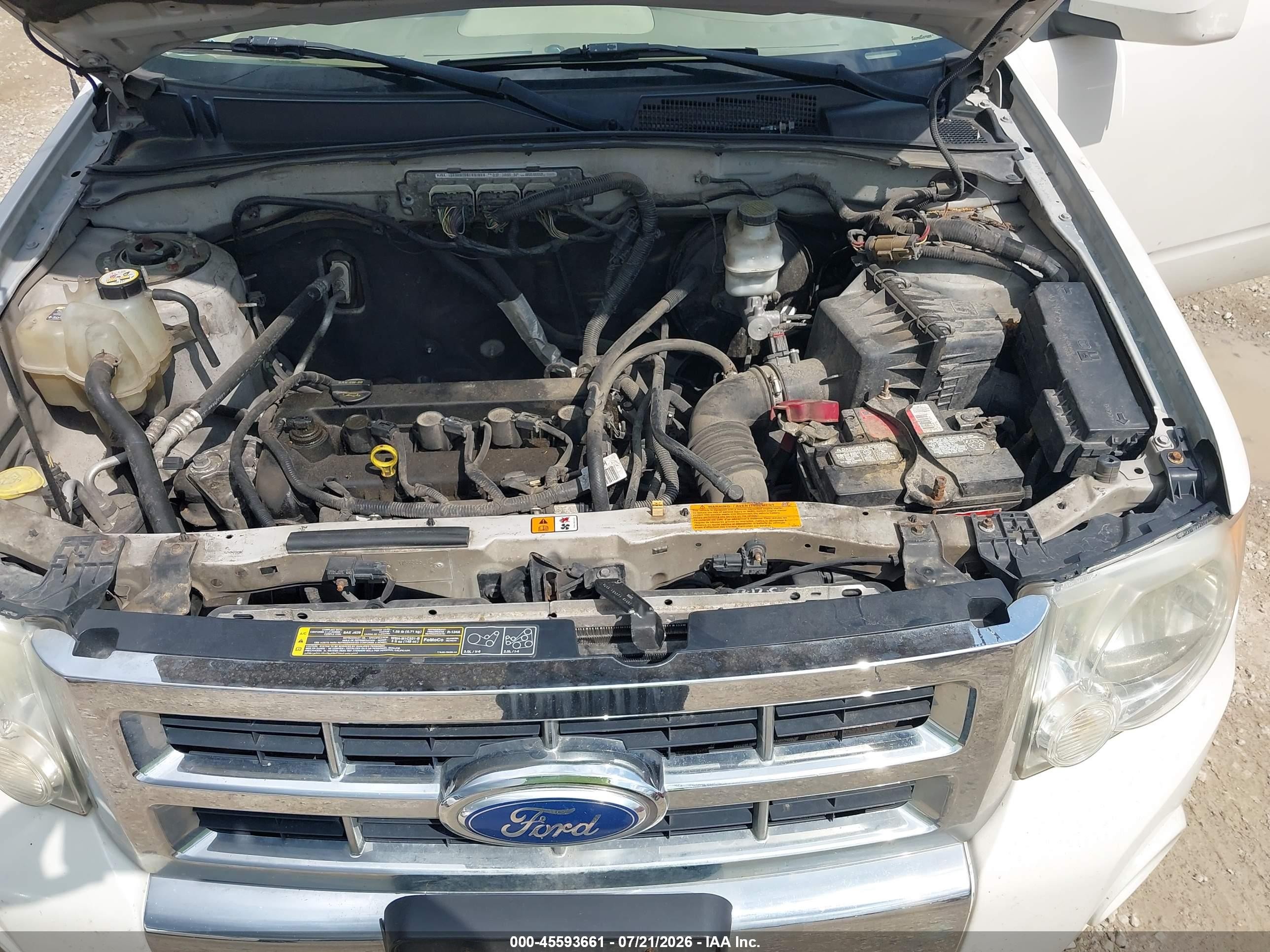 2012 Ford Escape Limited White vin: 1FMCU0E7XCKA13544