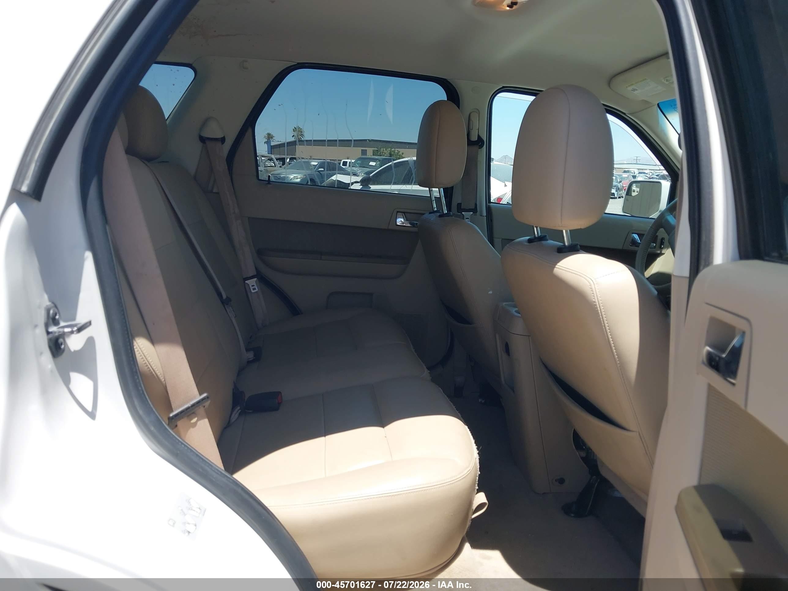 2012 Ford Escape Limited White vin: 1FMCU0E7XCKA65207