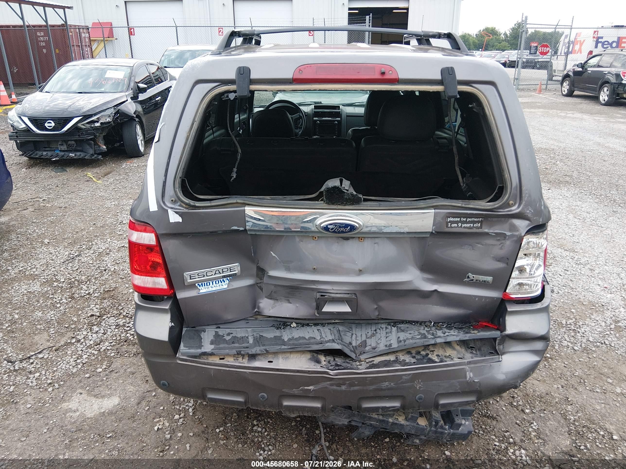 2010 Ford Escape Limited Gray vin: 1FMCU0EG0AKC15211