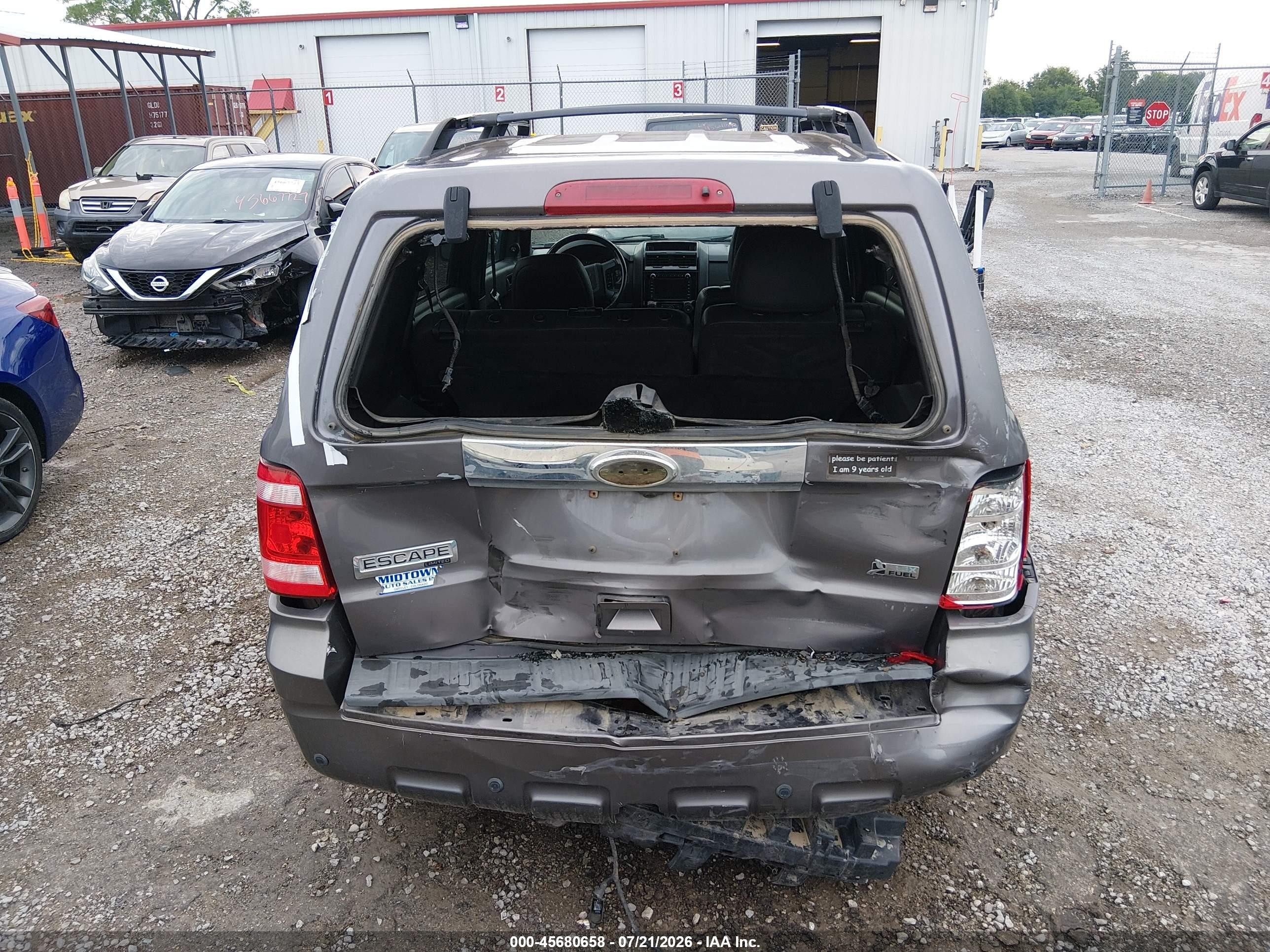 2010 Ford Escape Limited Gray vin: 1FMCU0EG0AKC15211