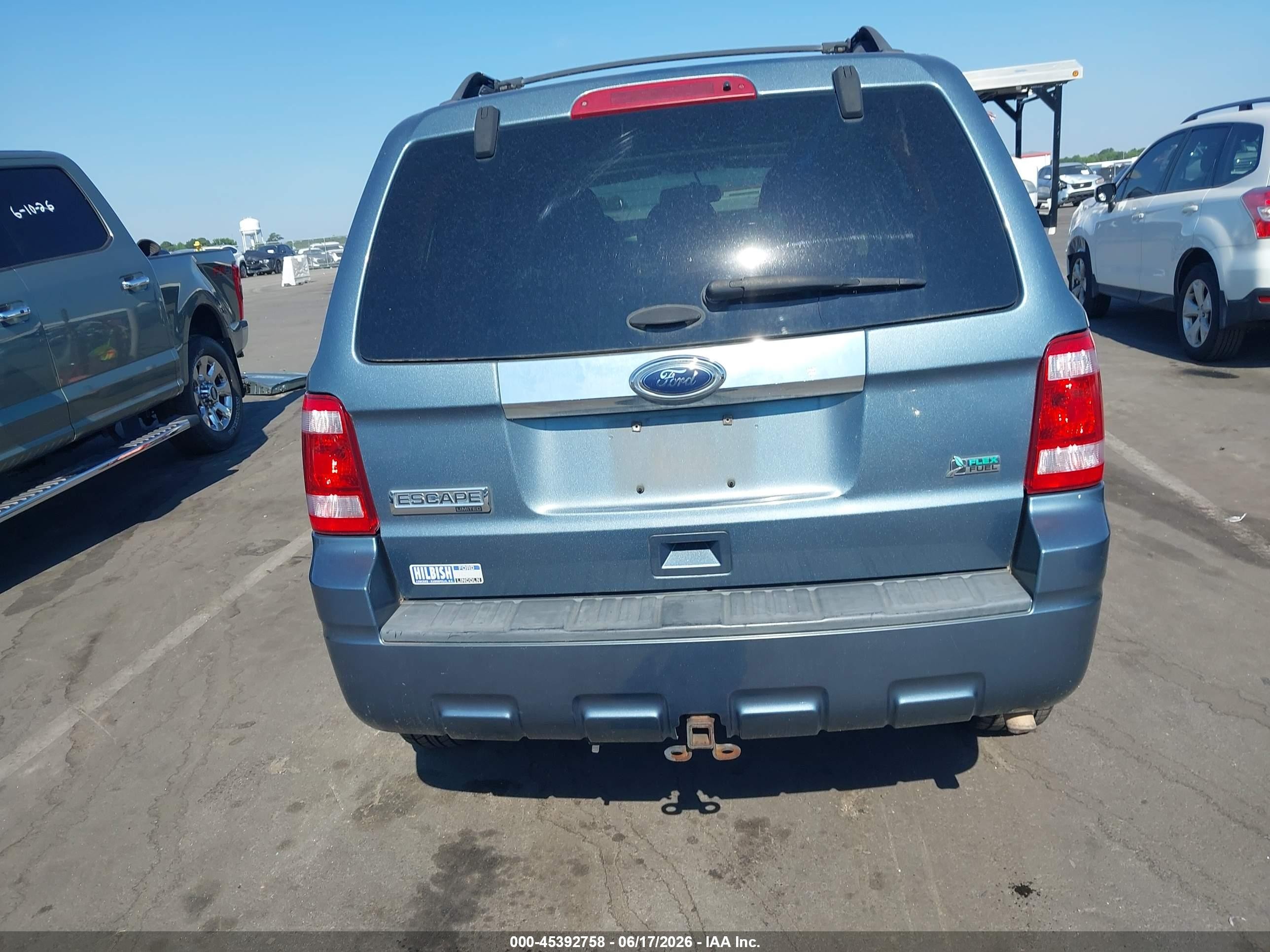 2012 Ford Escape Limited Blue vin: 1FMCU0EG0CKA71369