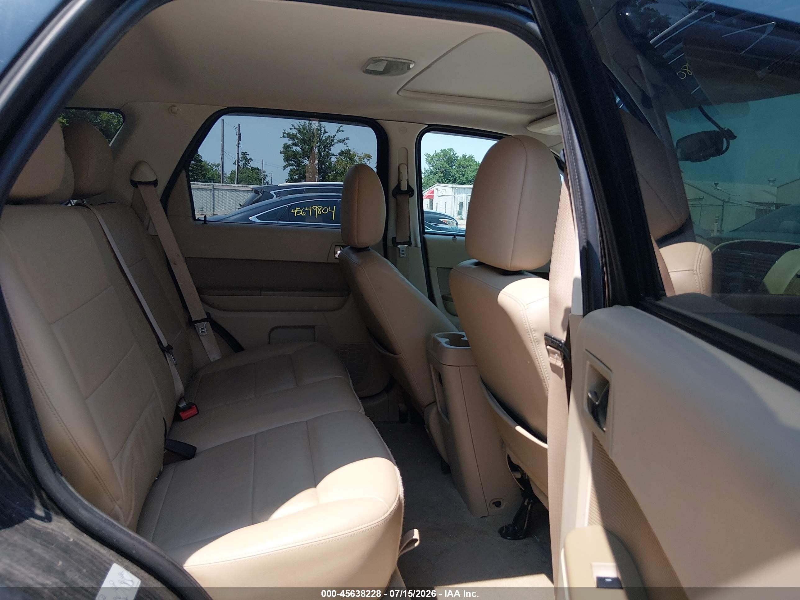 2012 Ford Escape Limited Black vin: 1FMCU0EG0CKB62044