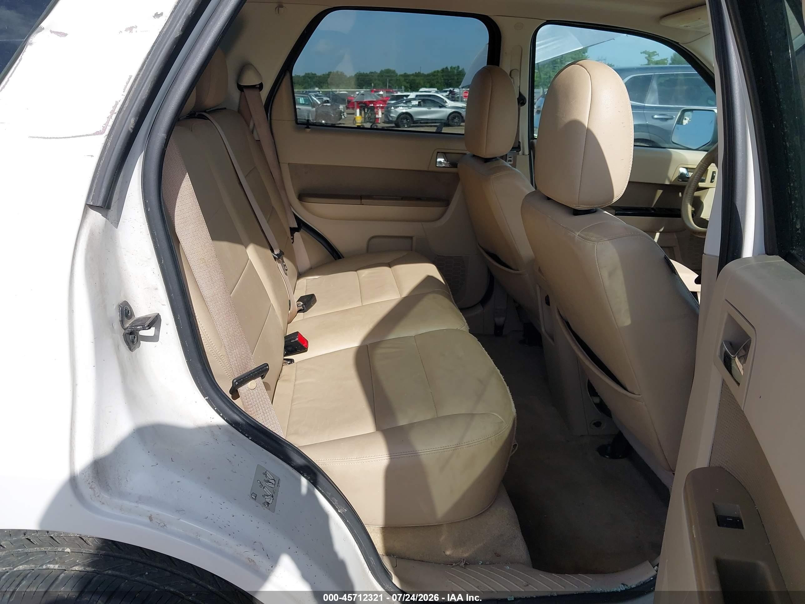 2011 Ford Escape Limited White vin: 1FMCU0EG1BKA85957