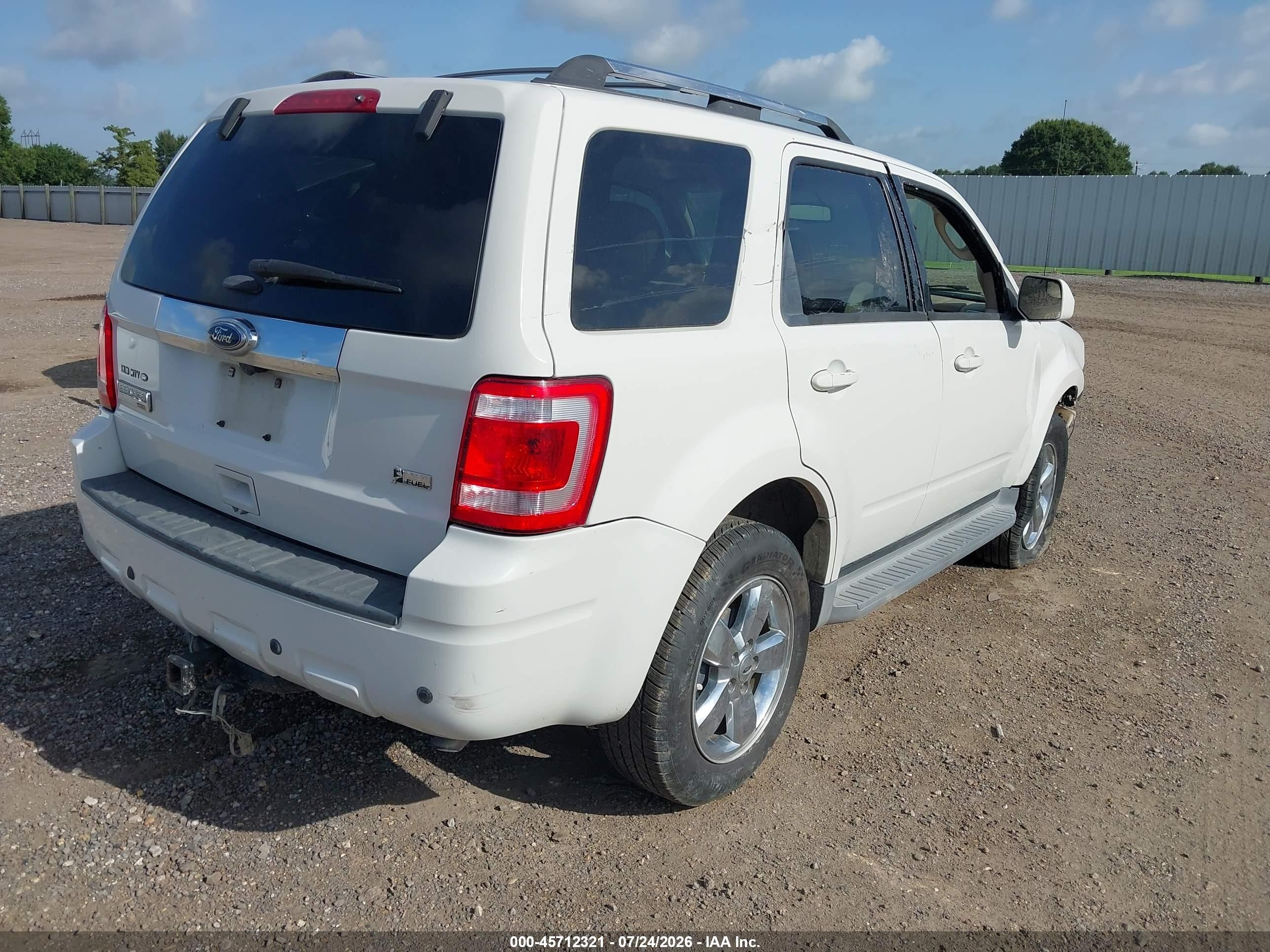 2011 Ford Escape Limited White vin: 1FMCU0EG1BKA85957