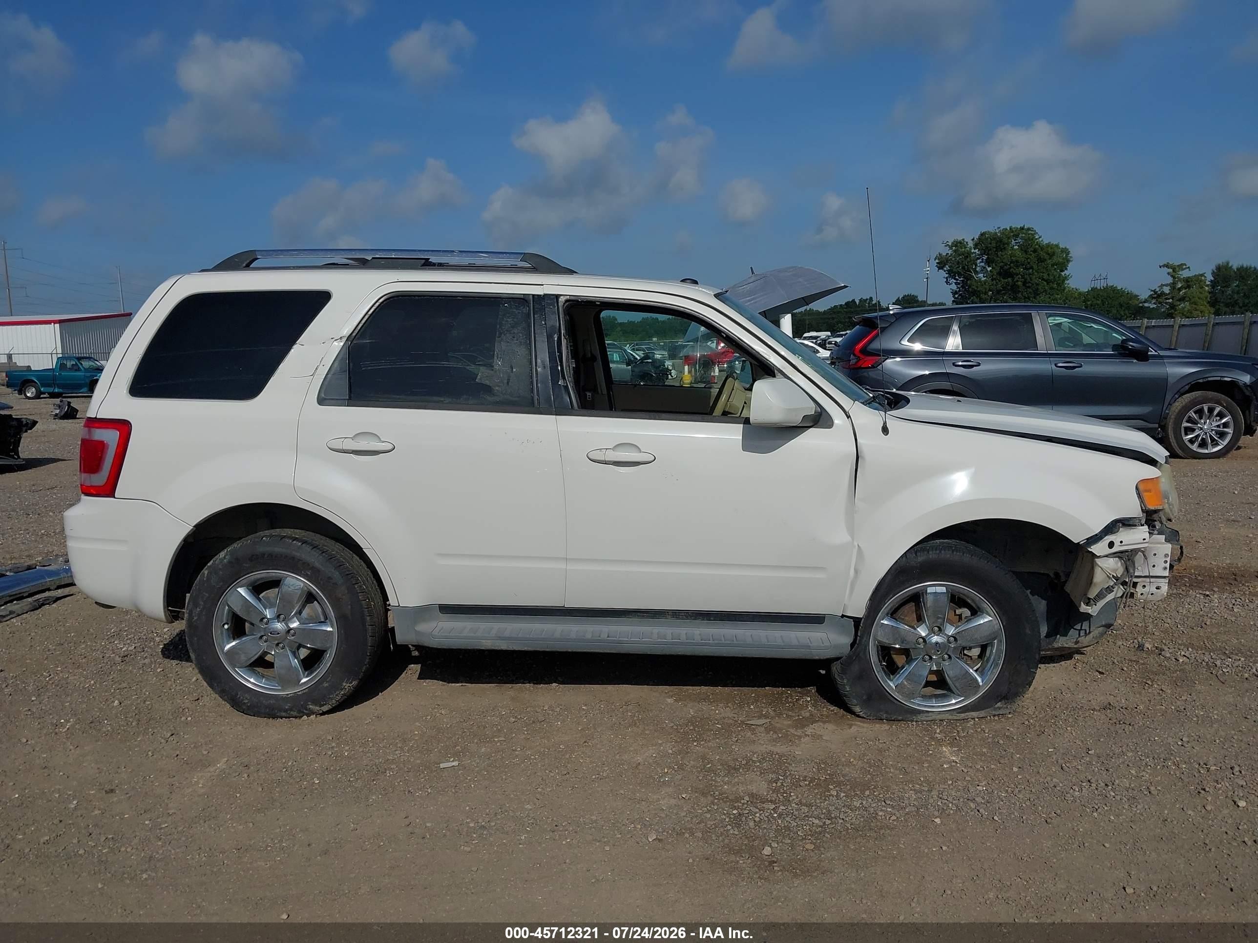 2011 Ford Escape Limited White vin: 1FMCU0EG1BKA85957