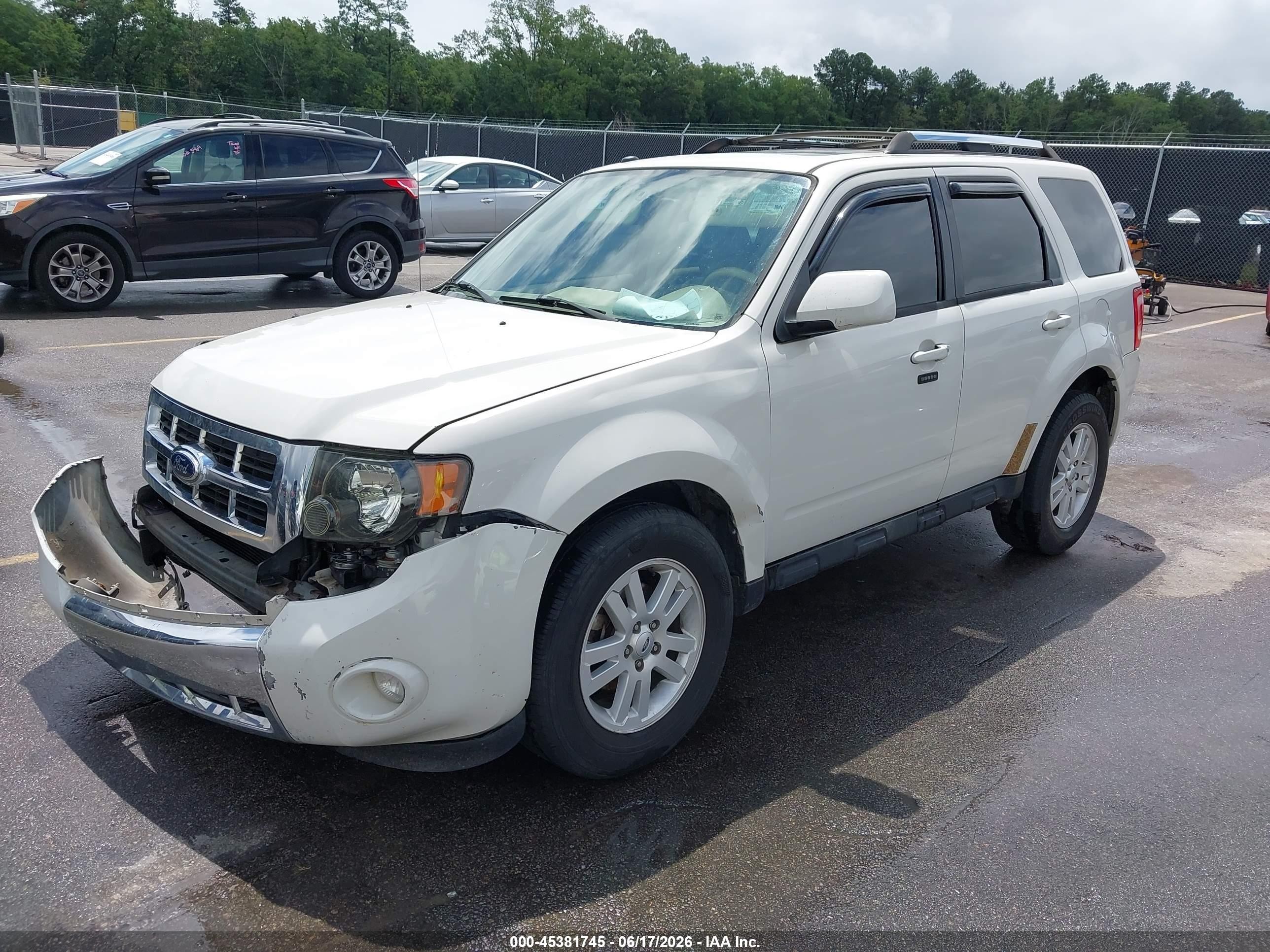 2011 Ford Escape Limited Белый vin: 1FMCU0EG1BKC28129
