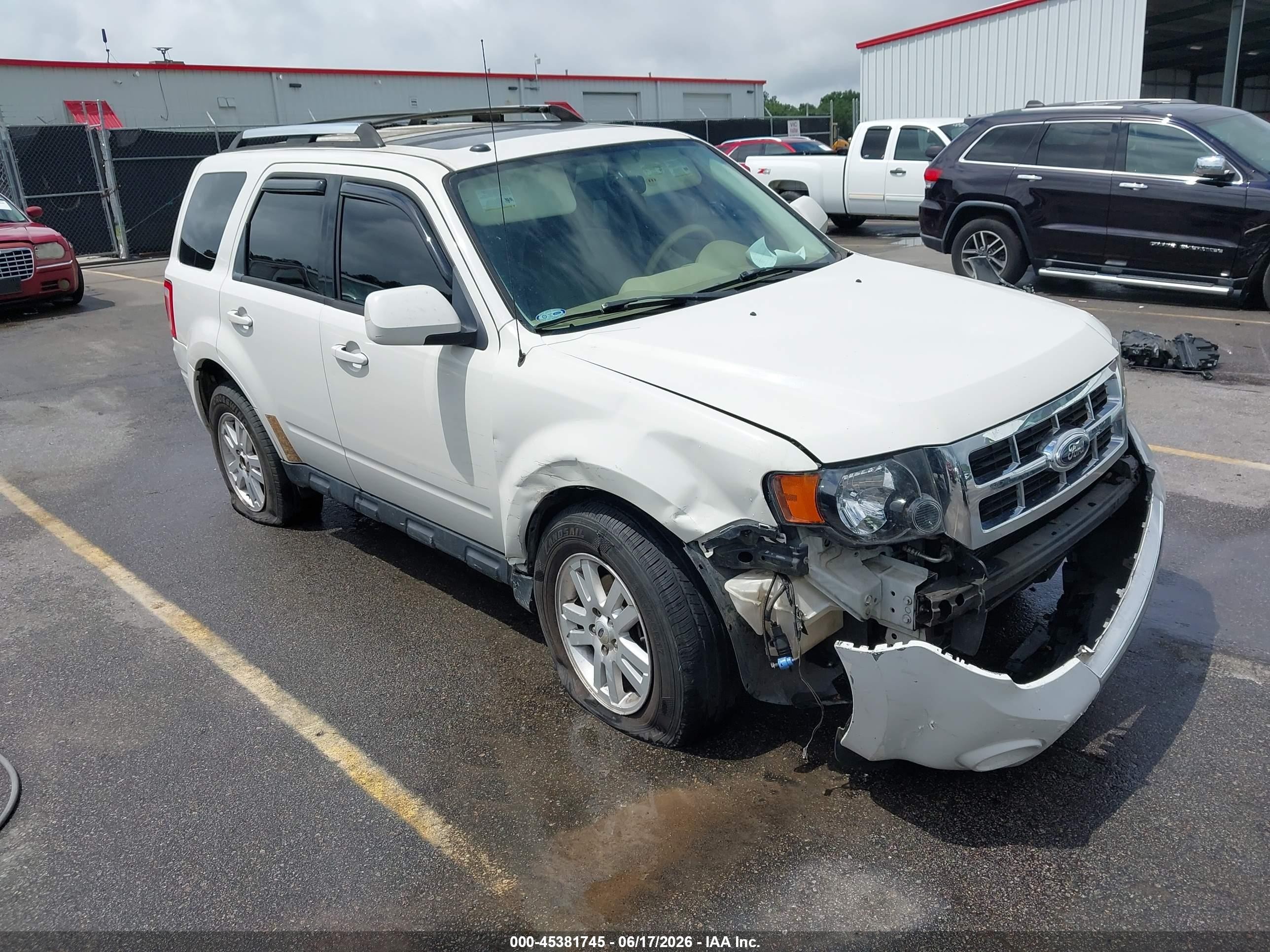 2011 Ford Escape Limited Белый vin: 1FMCU0EG1BKC28129