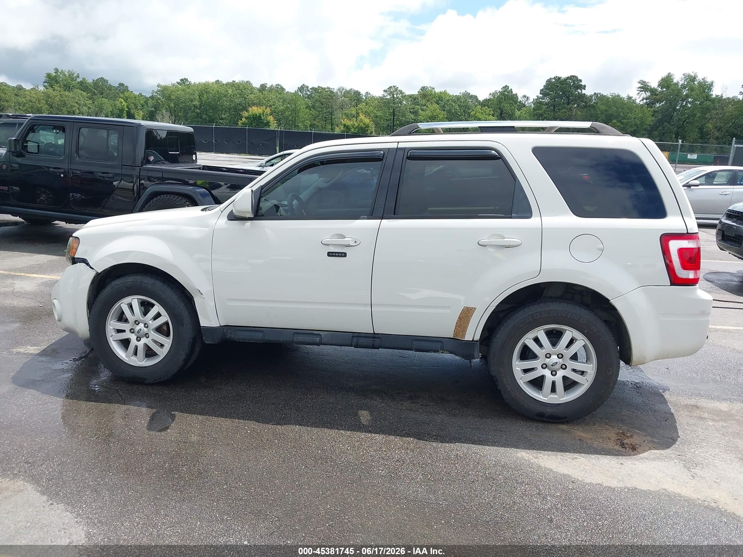 2011 Ford Escape Limited Белый vin: 1FMCU0EG1BKC28129