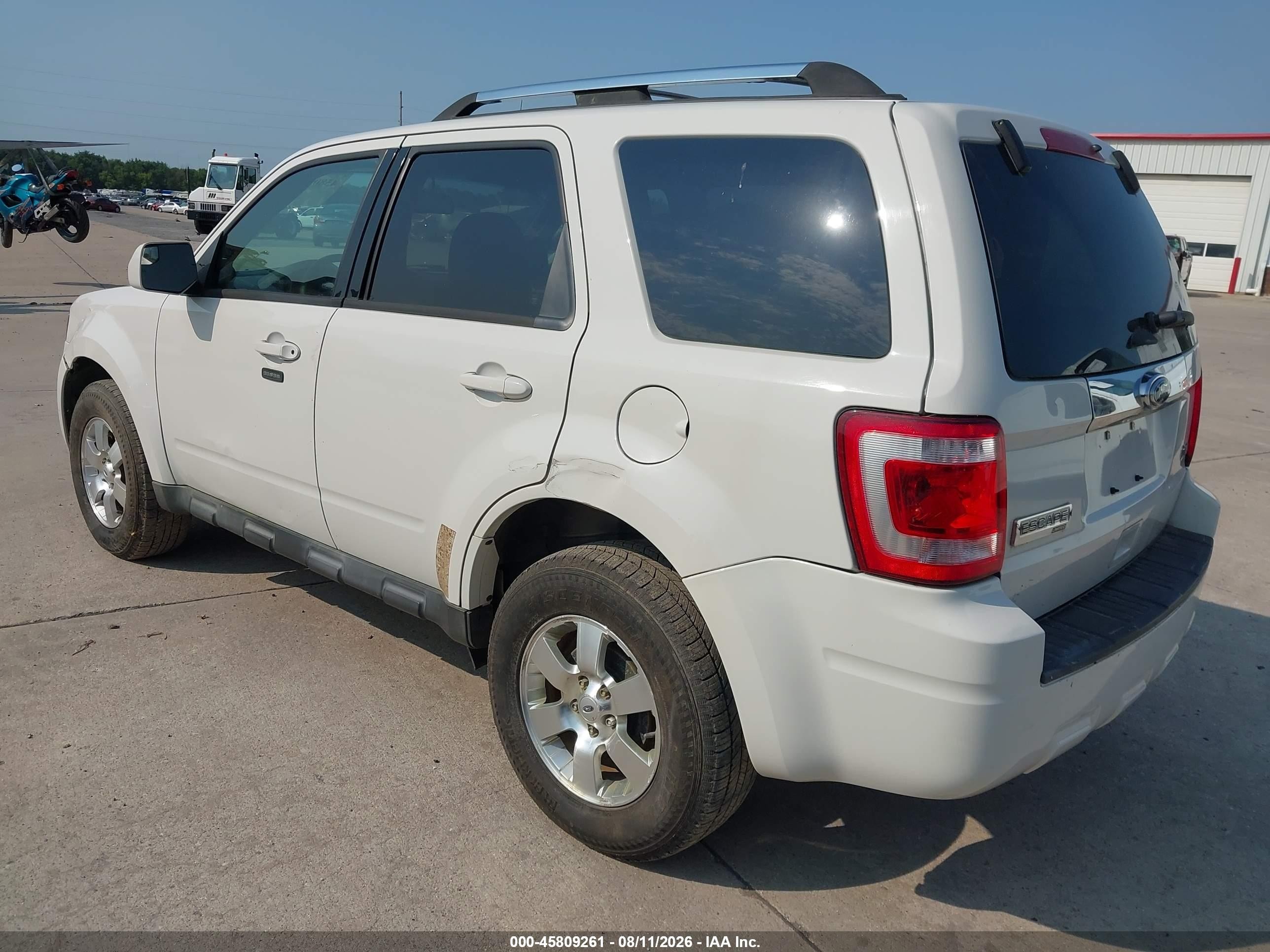 2012 Ford Escape Limited White vin: 1FMCU0EG1CKA17000