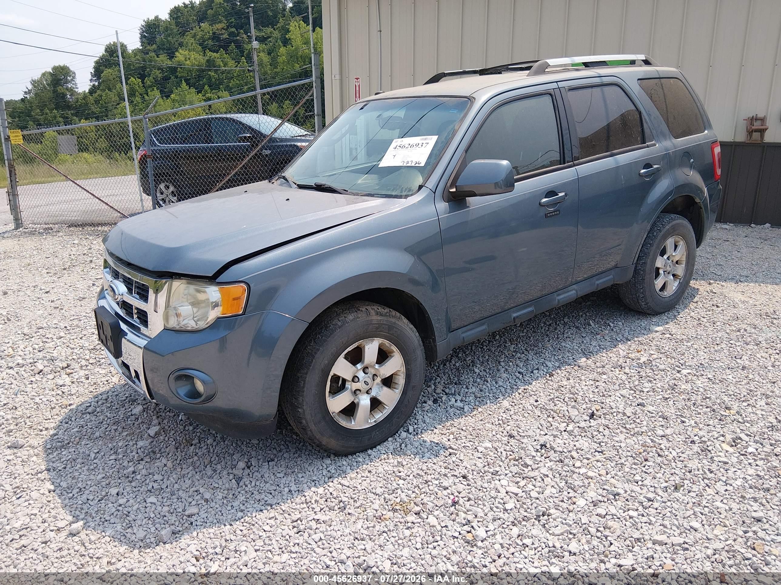 2012 Ford Escape Limited Серый vin: 1FMCU0EG1CKB01284