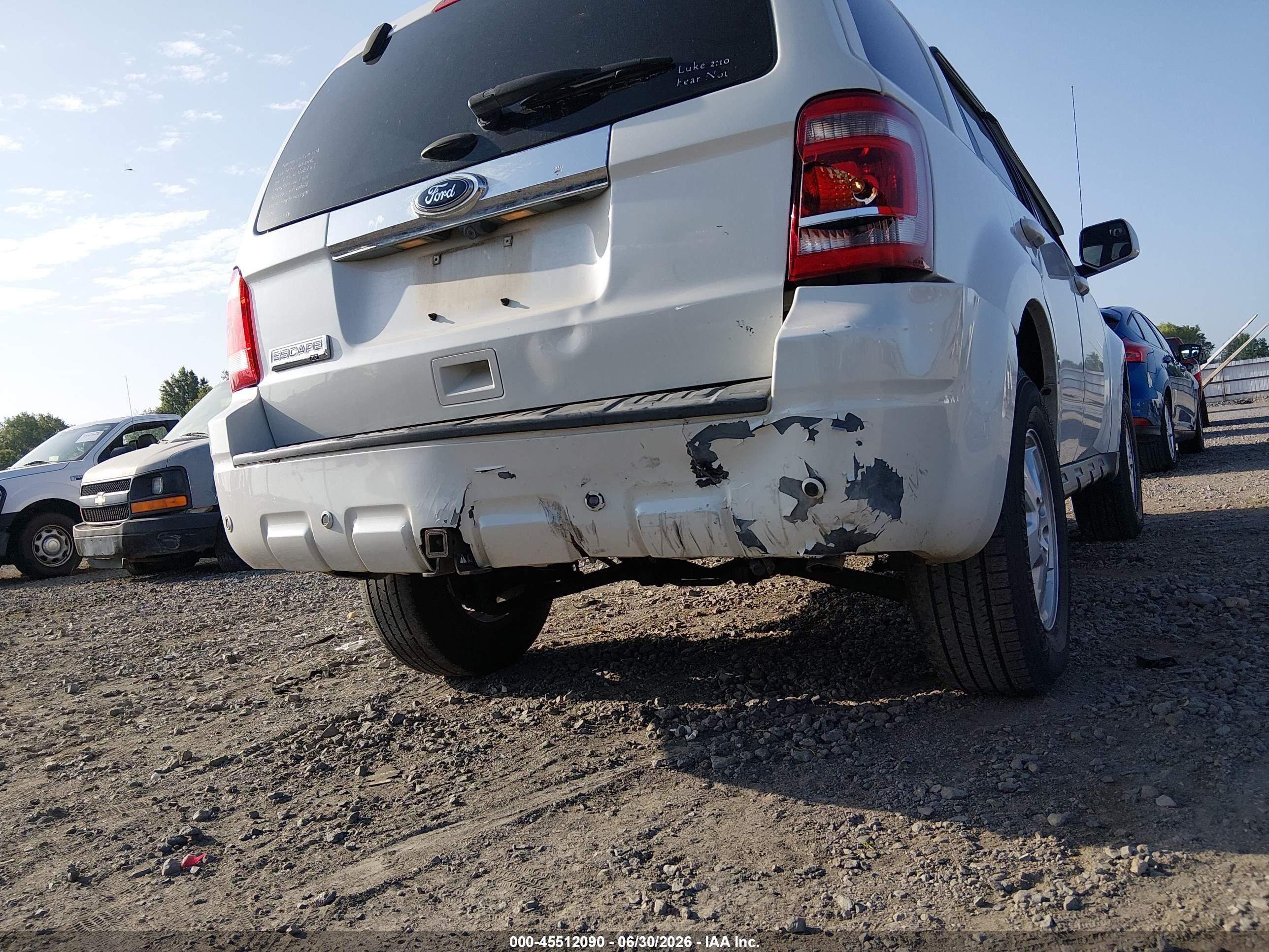 2012 Ford Escape Limited White vin: 1FMCU0EG1CKB39050
