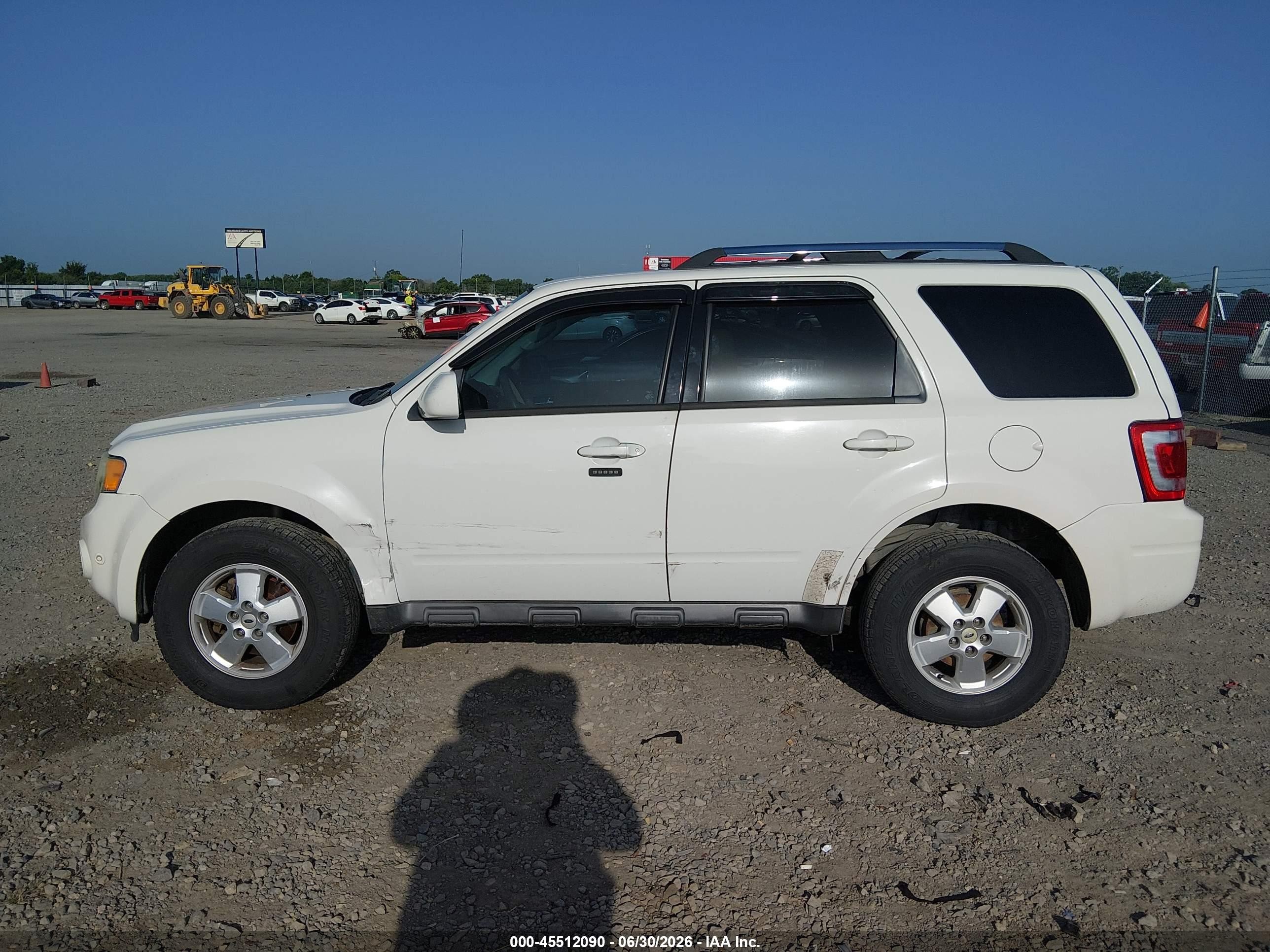 2012 Ford Escape Limited White vin: 1FMCU0EG1CKB39050