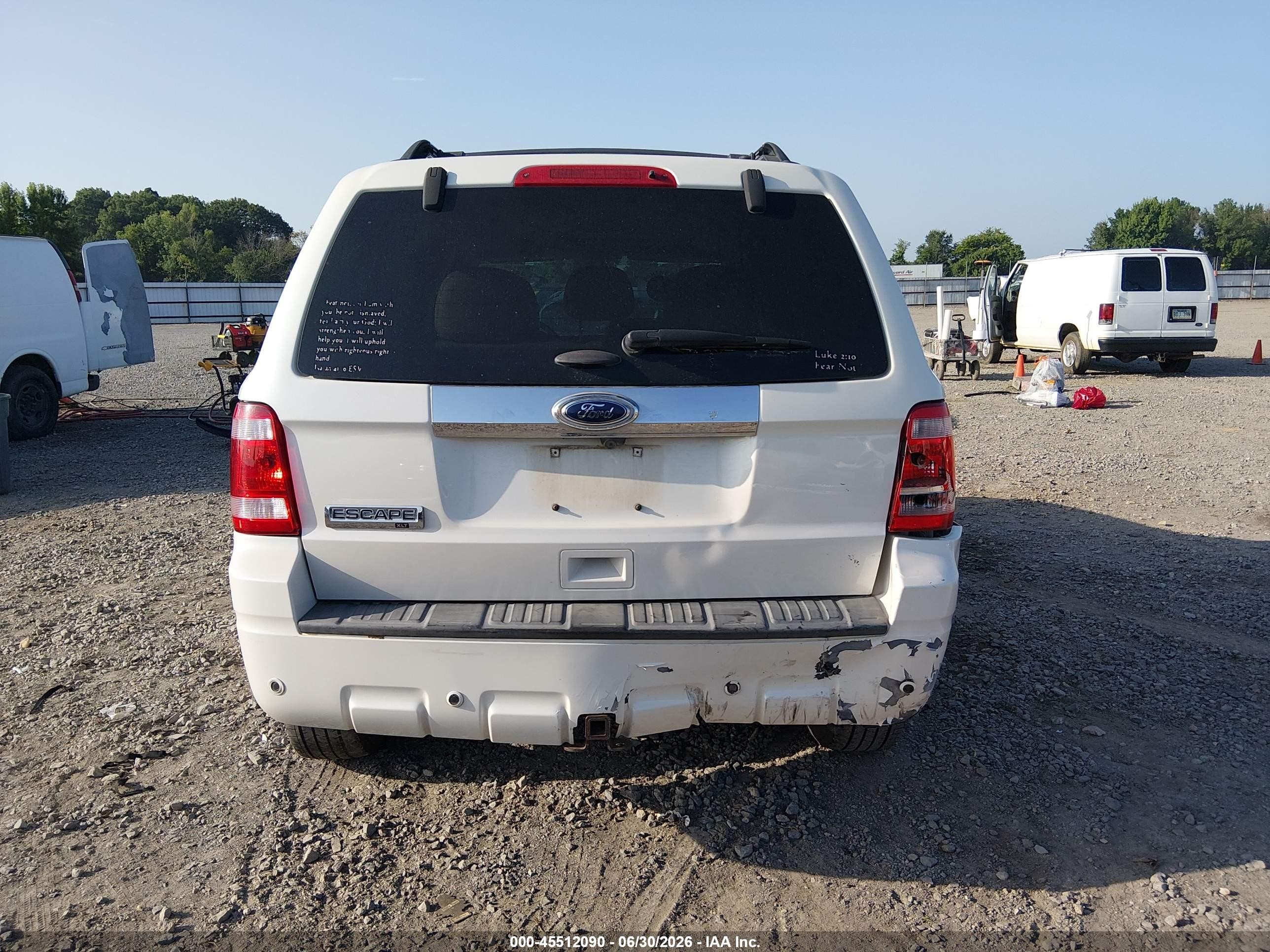 2012 Ford Escape Limited White vin: 1FMCU0EG1CKB39050