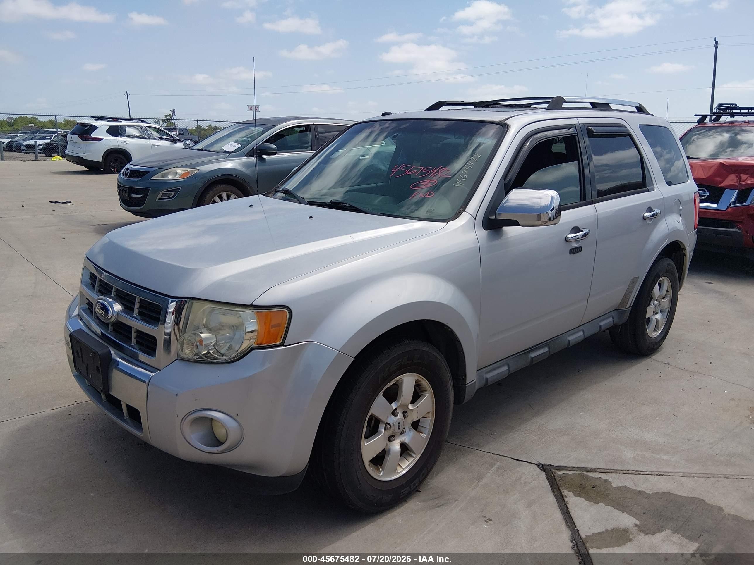 2012 Ford Escape Limited Silver vin: 1FMCU0EG1CKB53806
